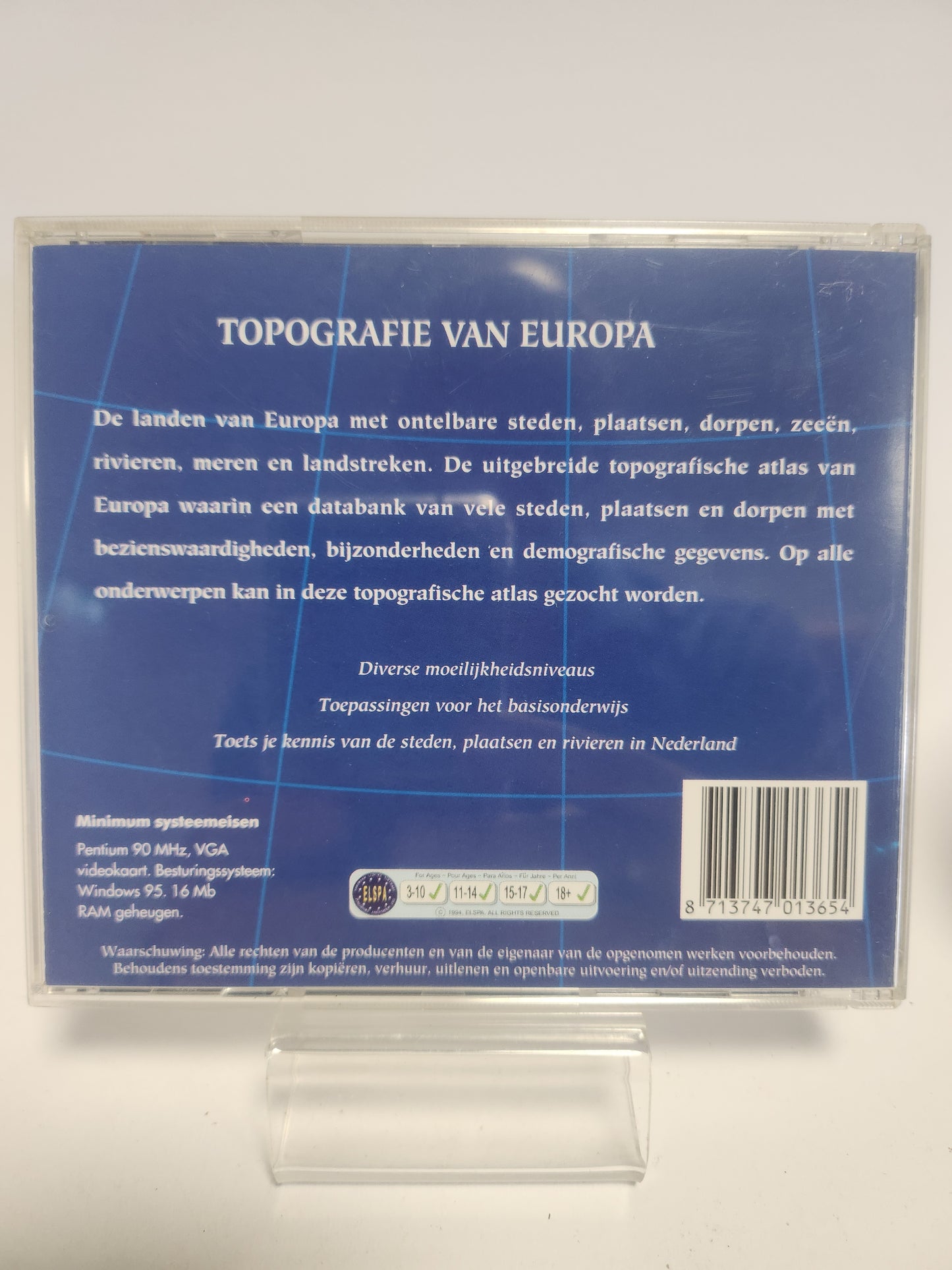 Topografie van Europa PC