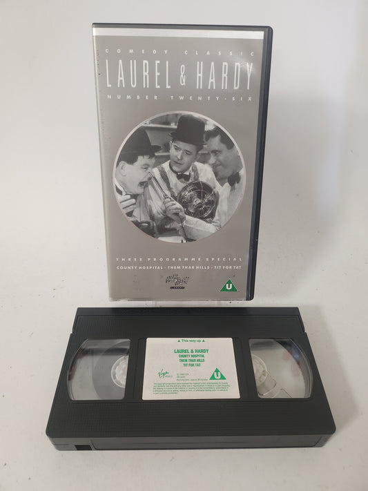 Laurel & Hardy 3 Delen op 1 VHS