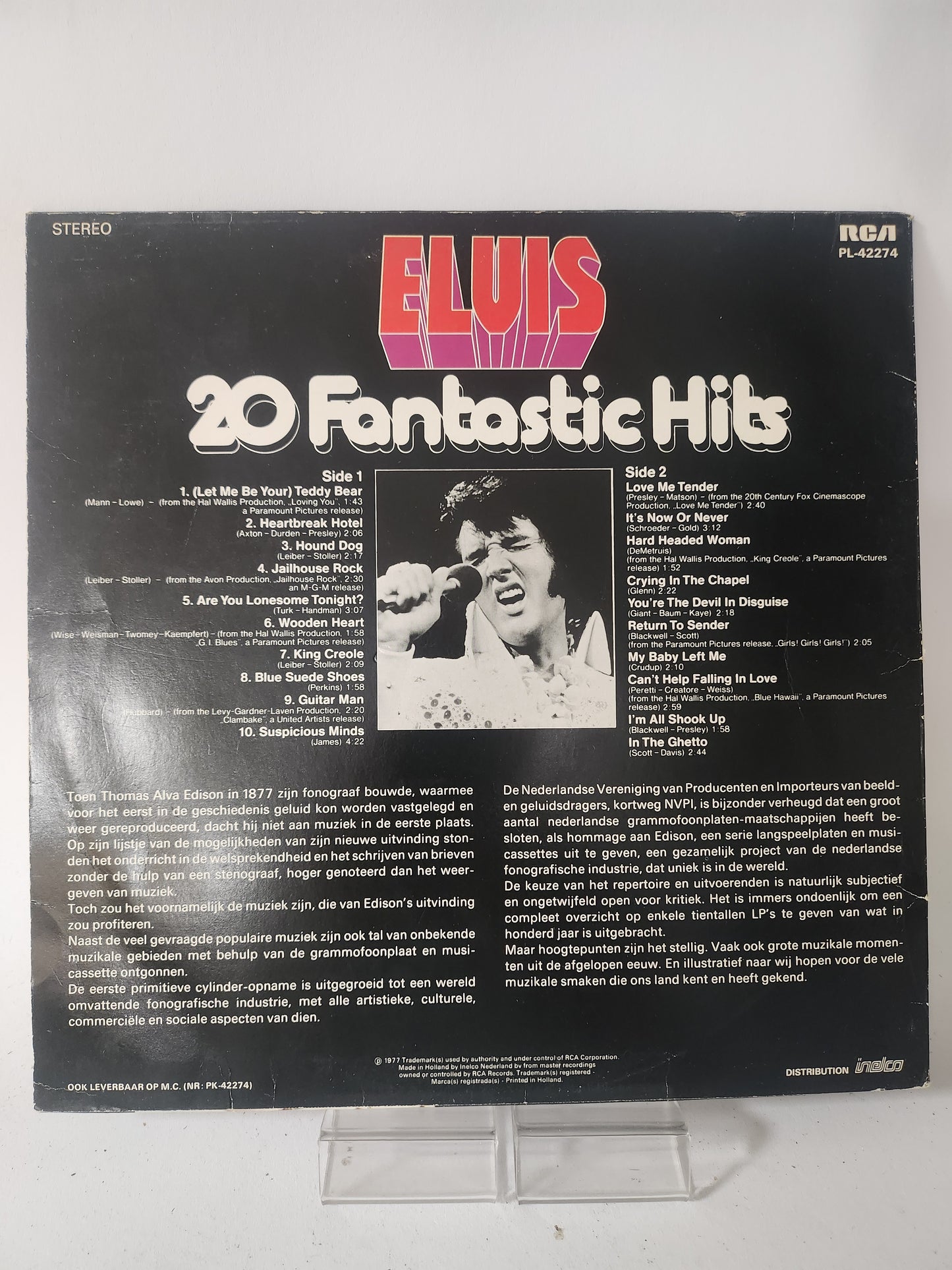 20 Fantastic Hits: Elvis Presley LP Vinyl