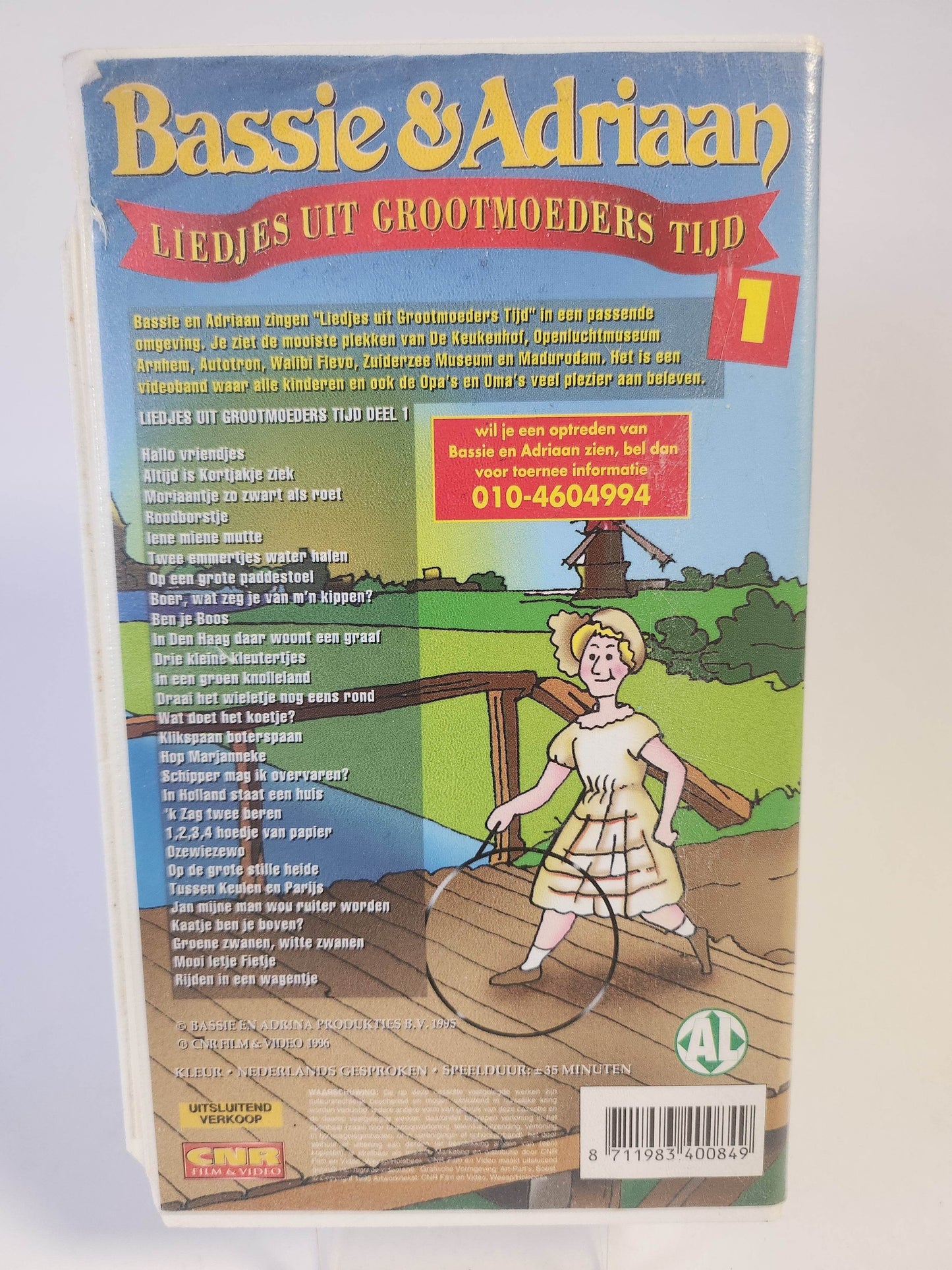Bassie & Adriaan Liedjes uit Grootmoeders Tijd 1 VHS - Feniks Gameshop