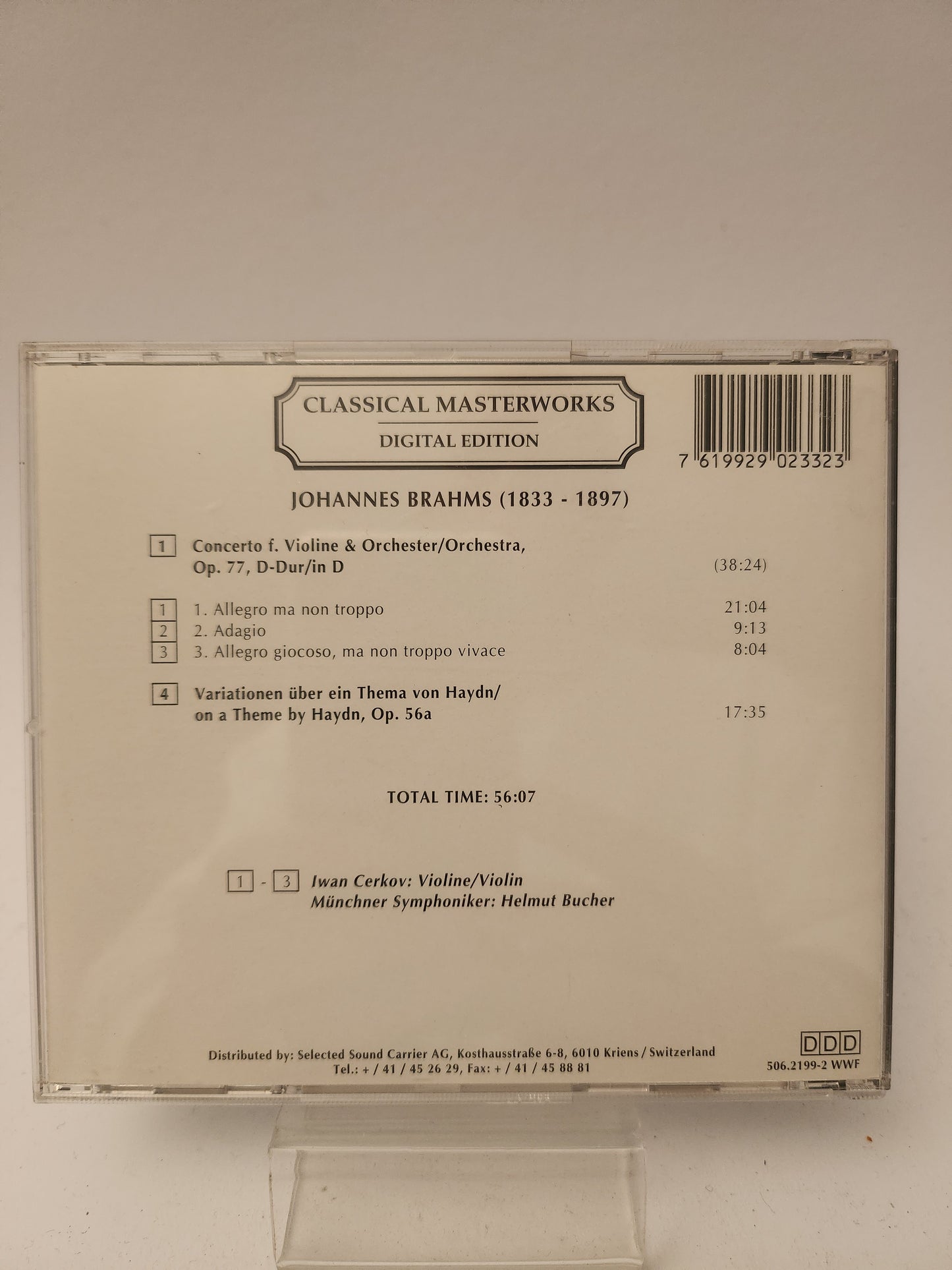 Classical Masterworks: Johannes Brahms CD