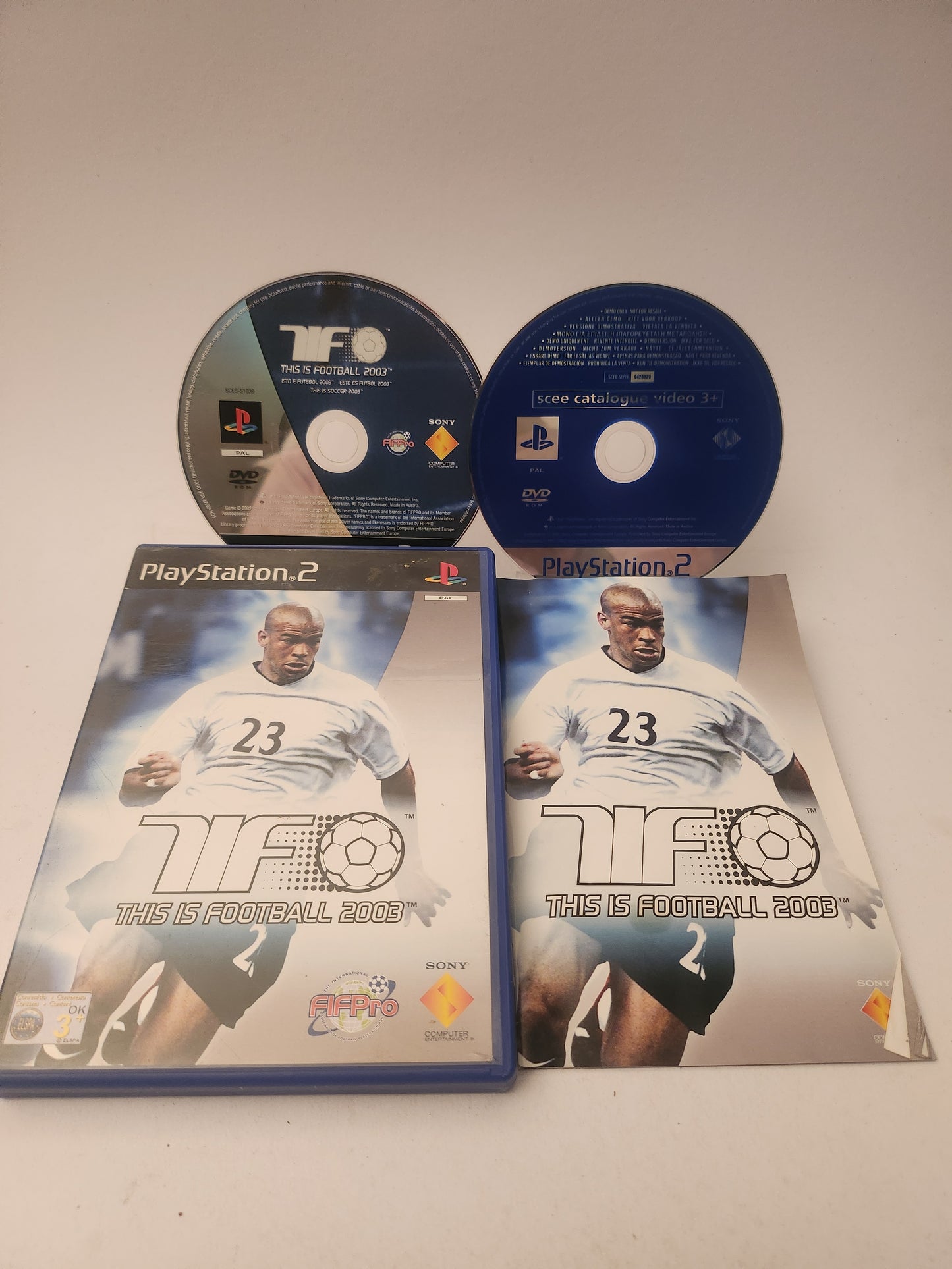 This is Football 2003 + Scee Catalogue Video 3+ Bonus Disc Playstation 2