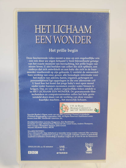 Lichaam een Wonder: Het Prille Begin geseald VHS - Feniks Gameshop
