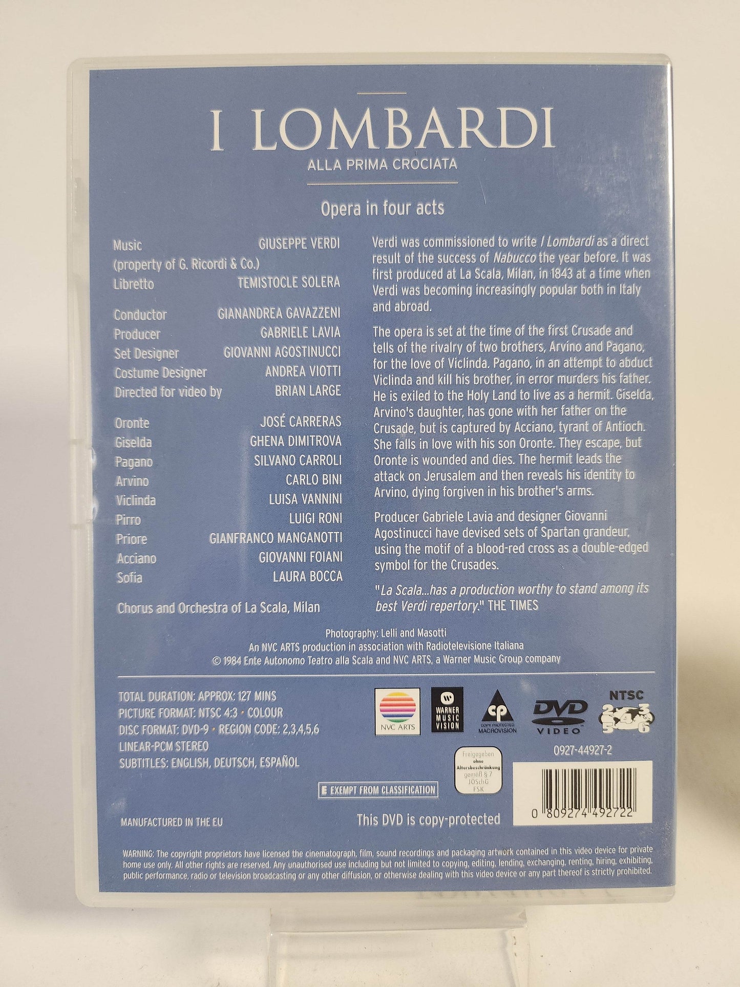 Verdi: I Lombardi DVD Muziek - Feniks Gameshop