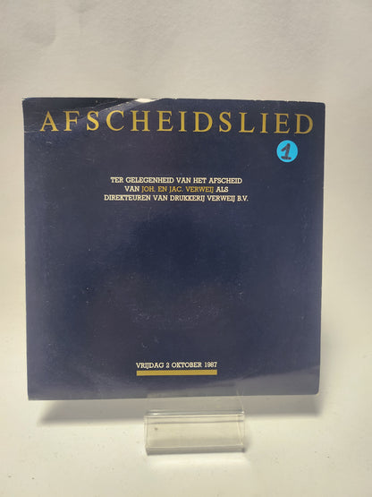 Afscheidslied: ter gelegenheid van het Afscheid van Joh en Jac Verweij Single Vinyl