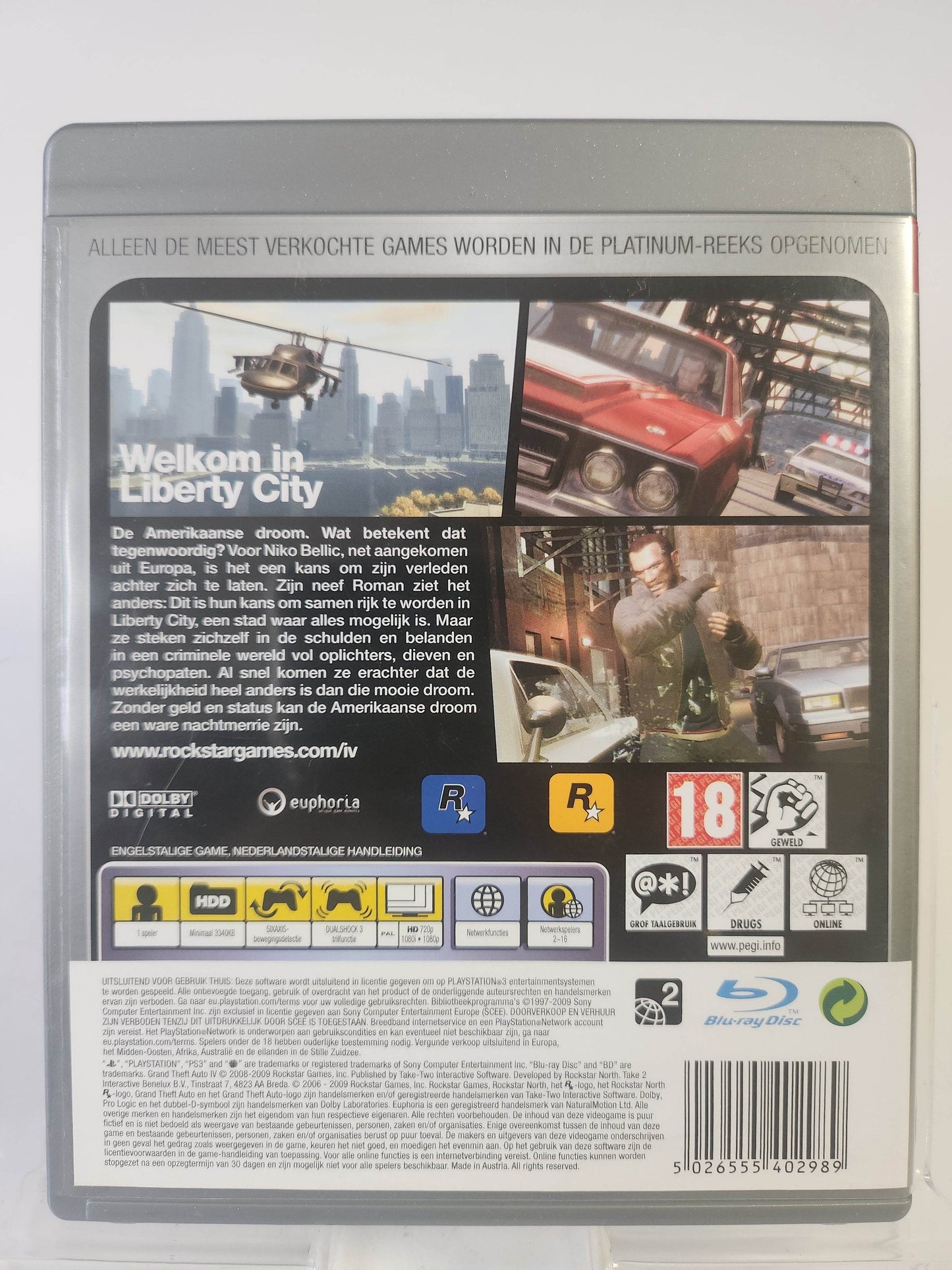Grand Theft Auto IV Platinum (No Map) PlayStation 3 - Feniks Gameshop