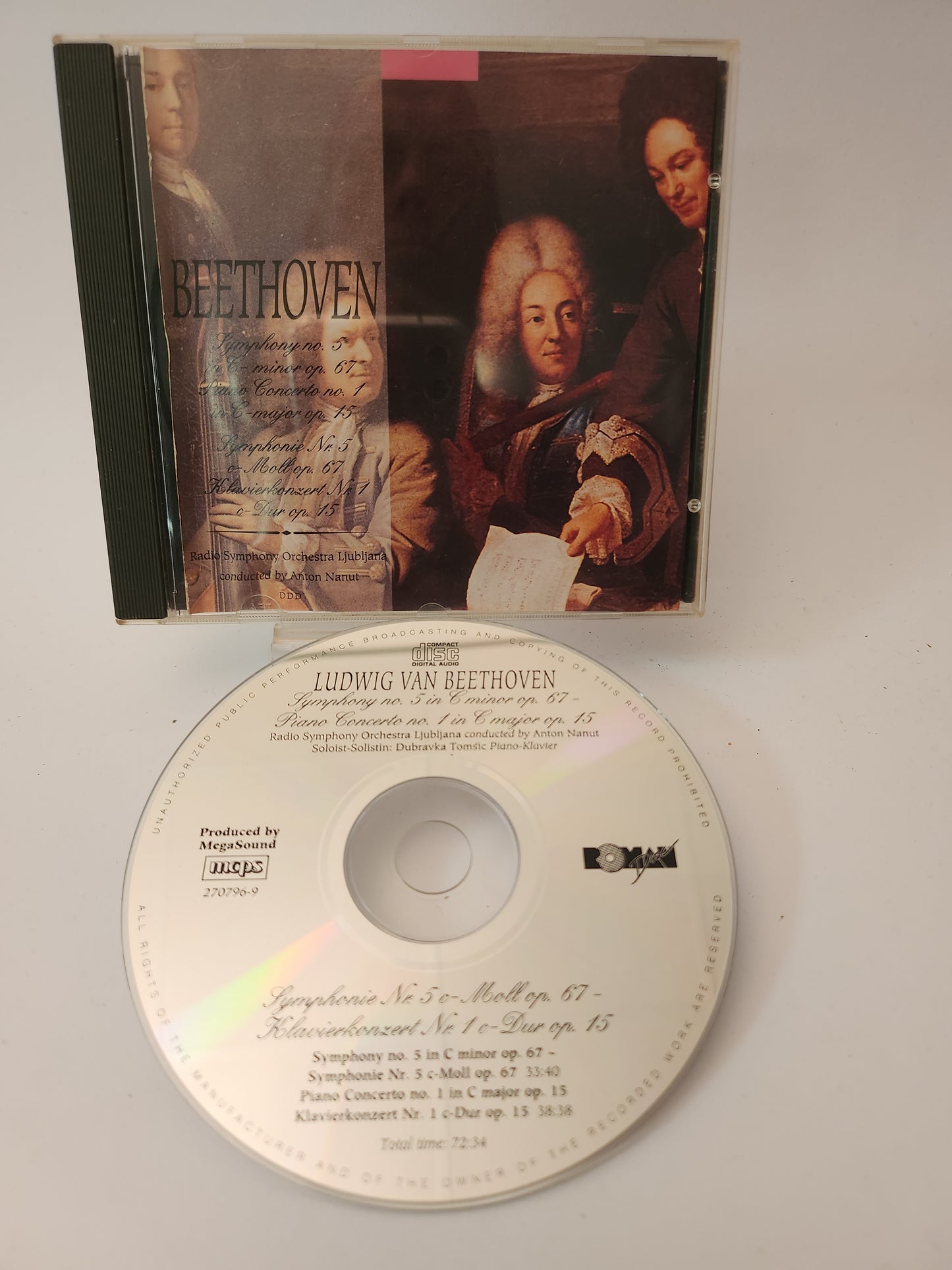 Ludwig van Beethoven: Symphony No 5 &  Klavier Concerto No 1 CD