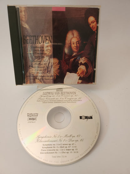 Ludwig van Beethoven: Symphony No 5 &  Klavier Concerto No 1 CD