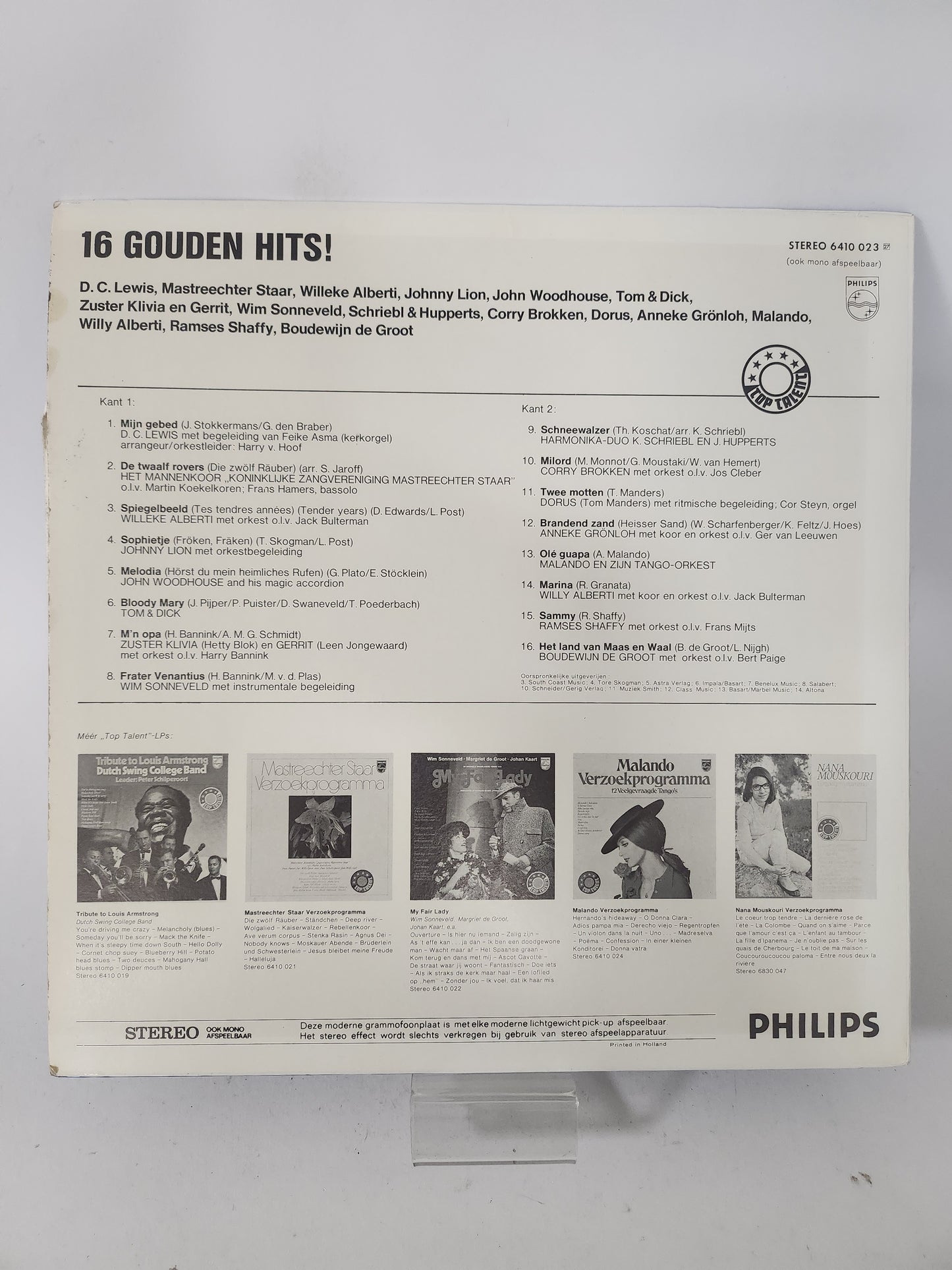 16 Gouden Hits LP Vinyl