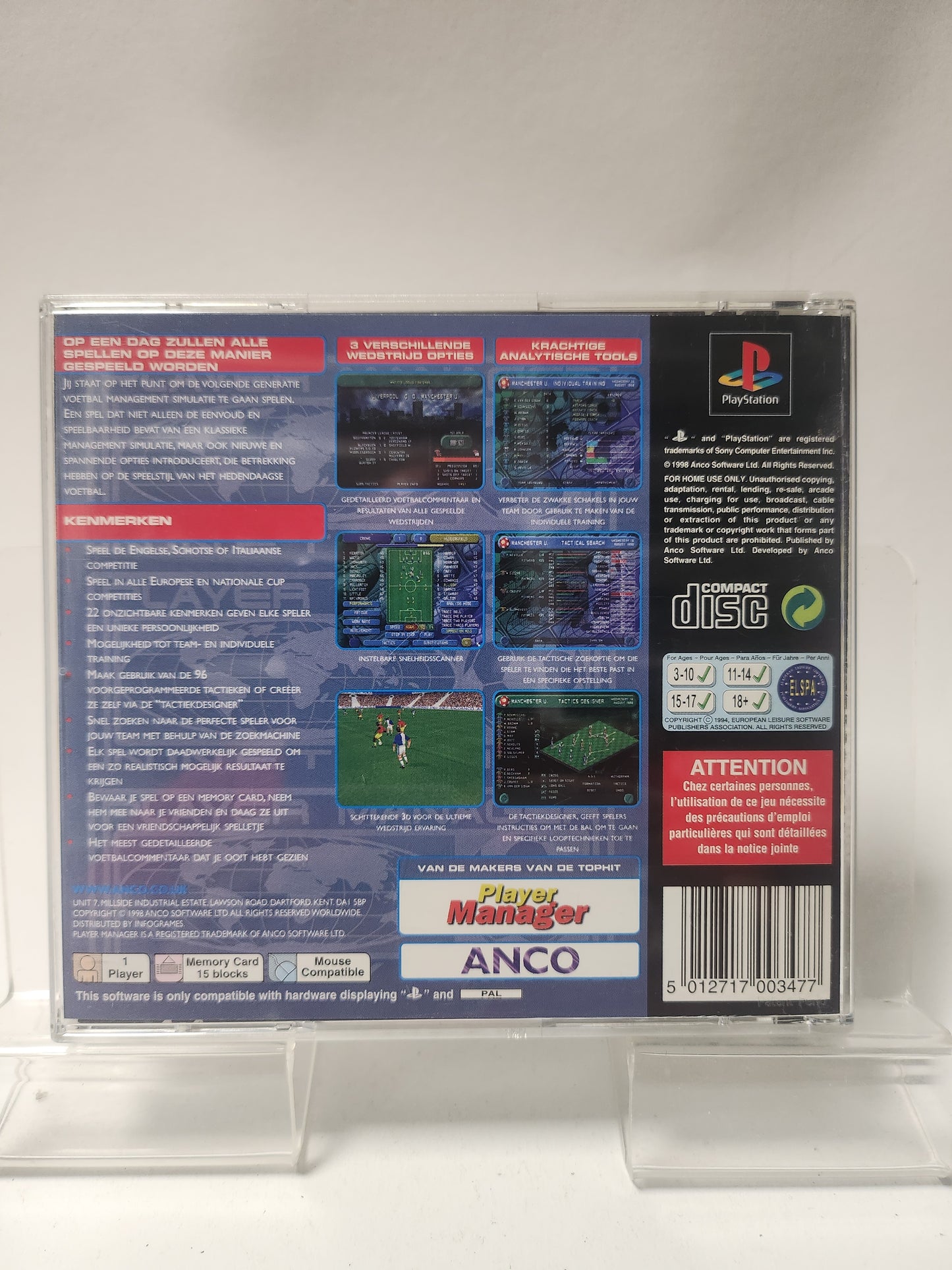 Player Manager Ninety Nine Playstation 1
