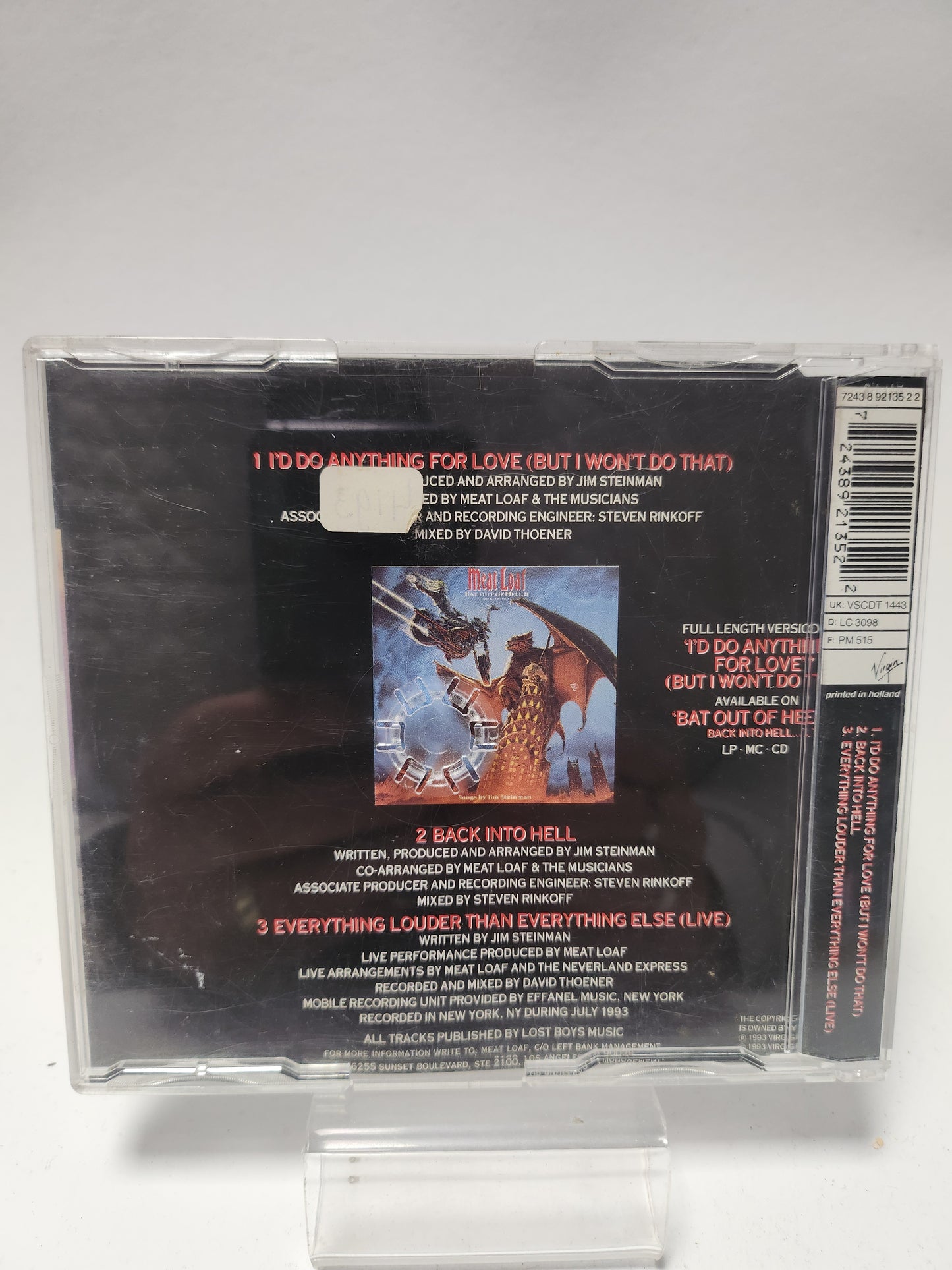 Meat Loaf: I'd Do Anything for Love (but I won't do that) CD Single