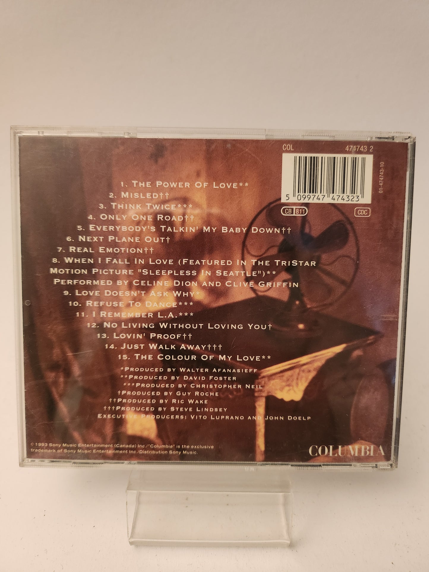 Celine Dion: the Color of my Love CD