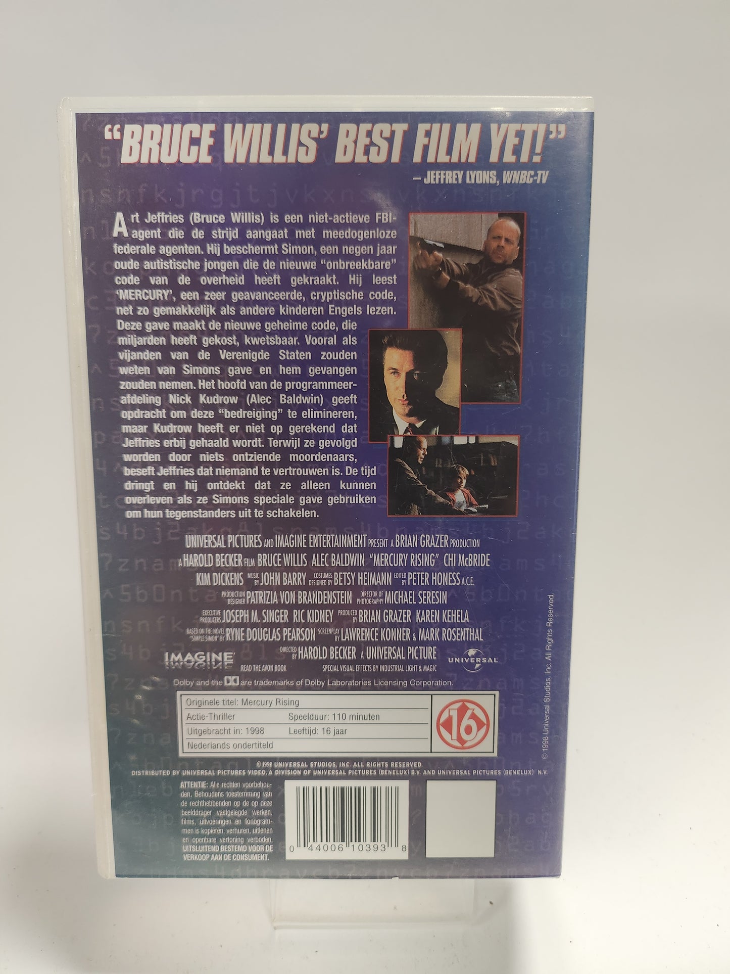 Mercury Rising VHS