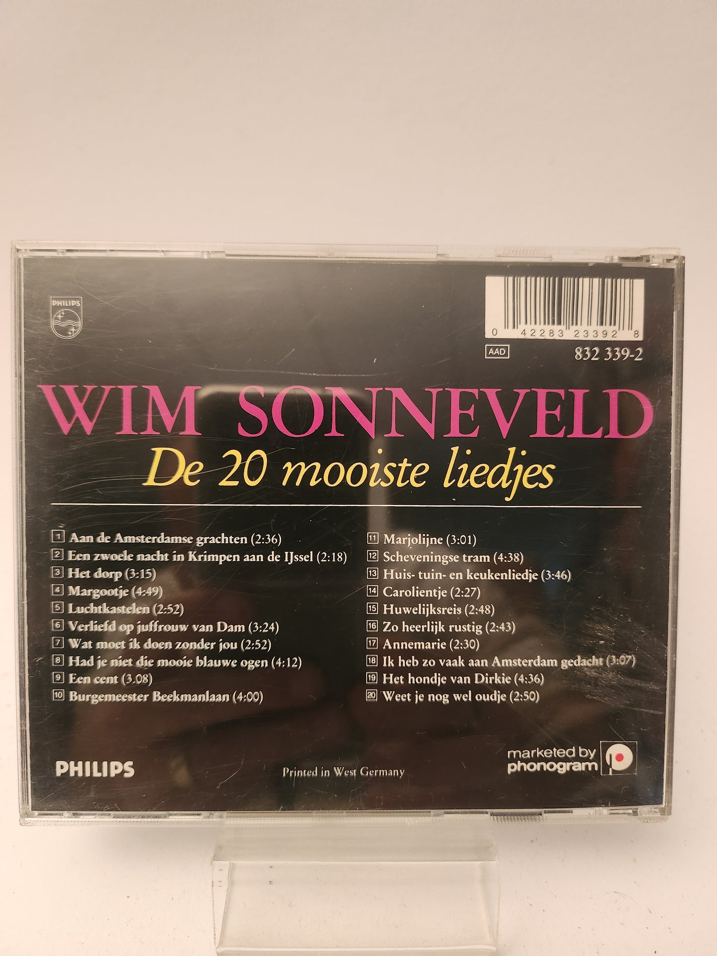 De 20 Mooiste Liedjes Wim Sonneveld CD