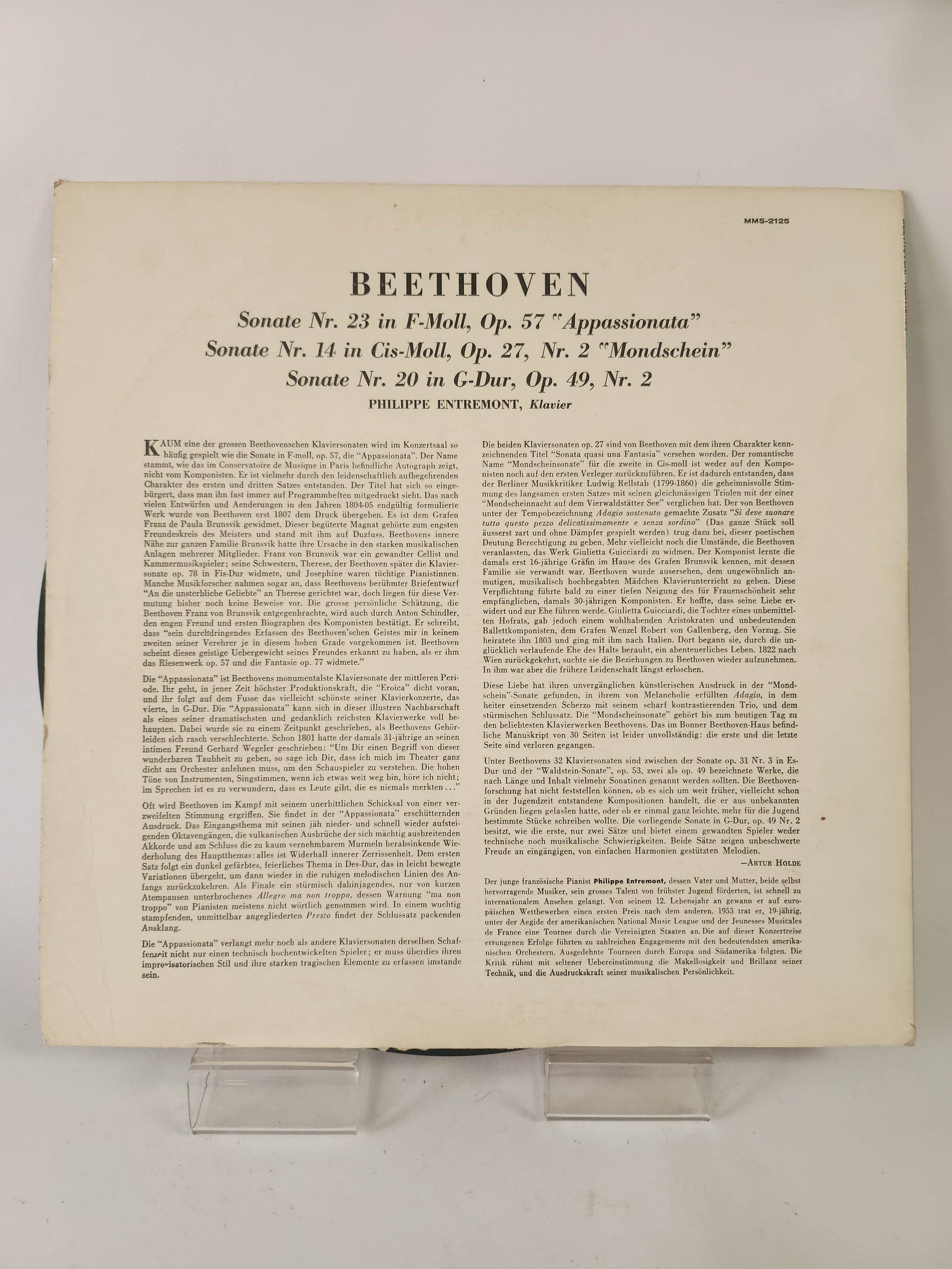 Beethoven Sonaten: Philippe Entremont LP Vinyl - Feniks Gameshop
