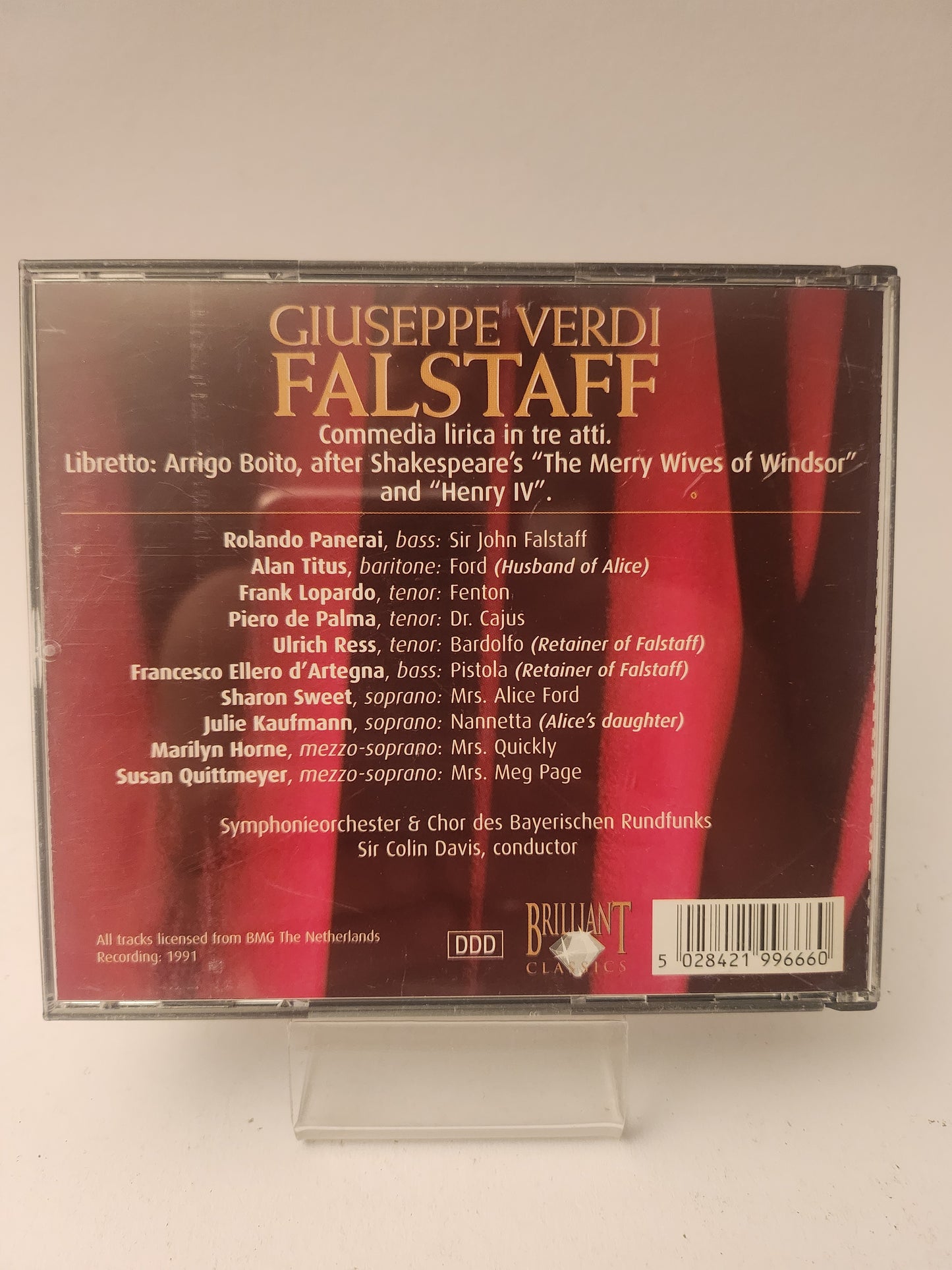 Giuseppe Verdi: Falstaff CD