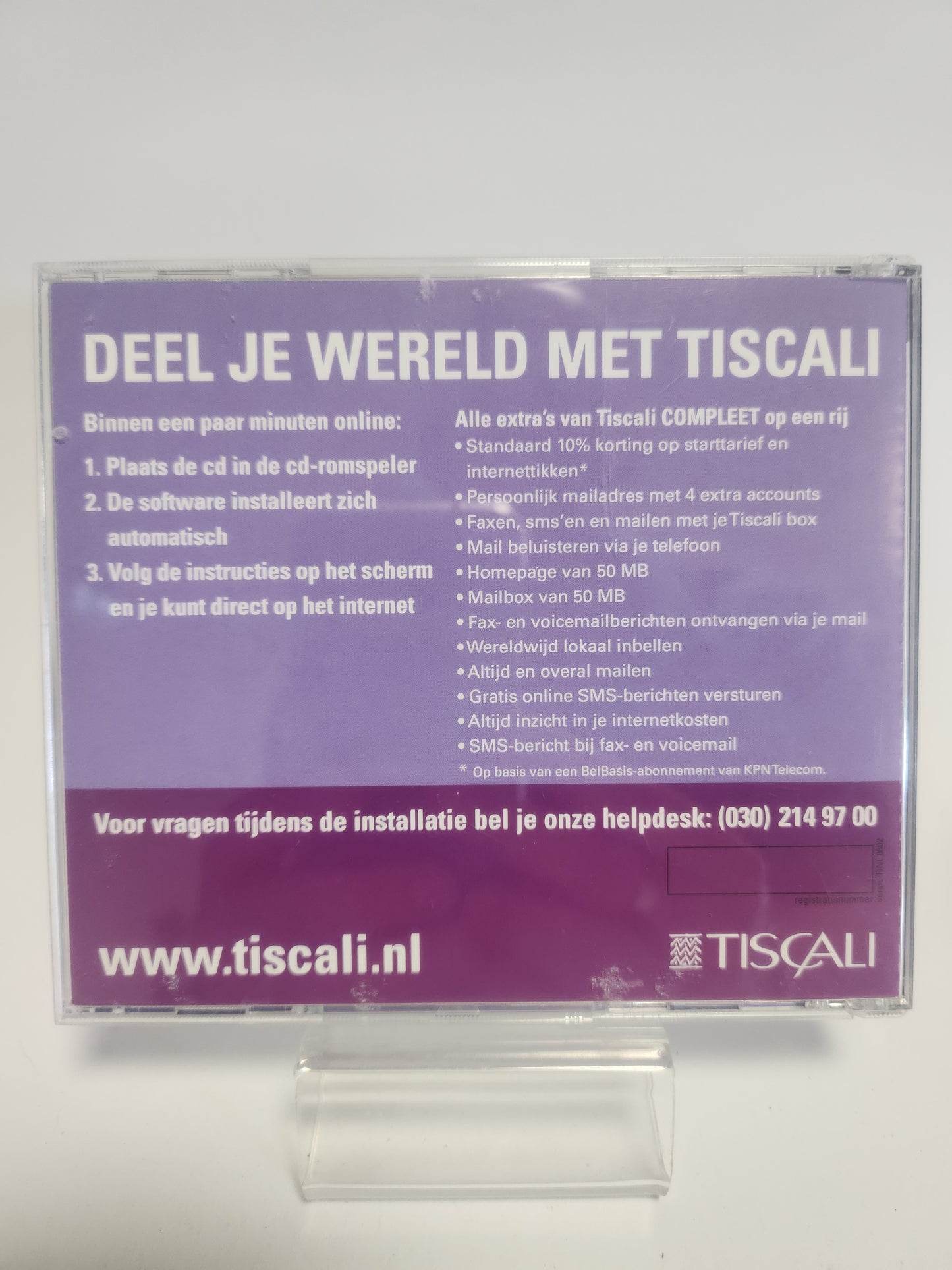 Internet Installatie CD Tiscali Pc