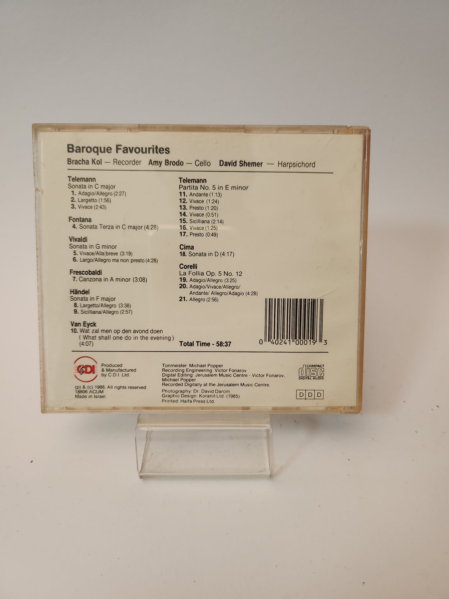 Baroque Favourites CD