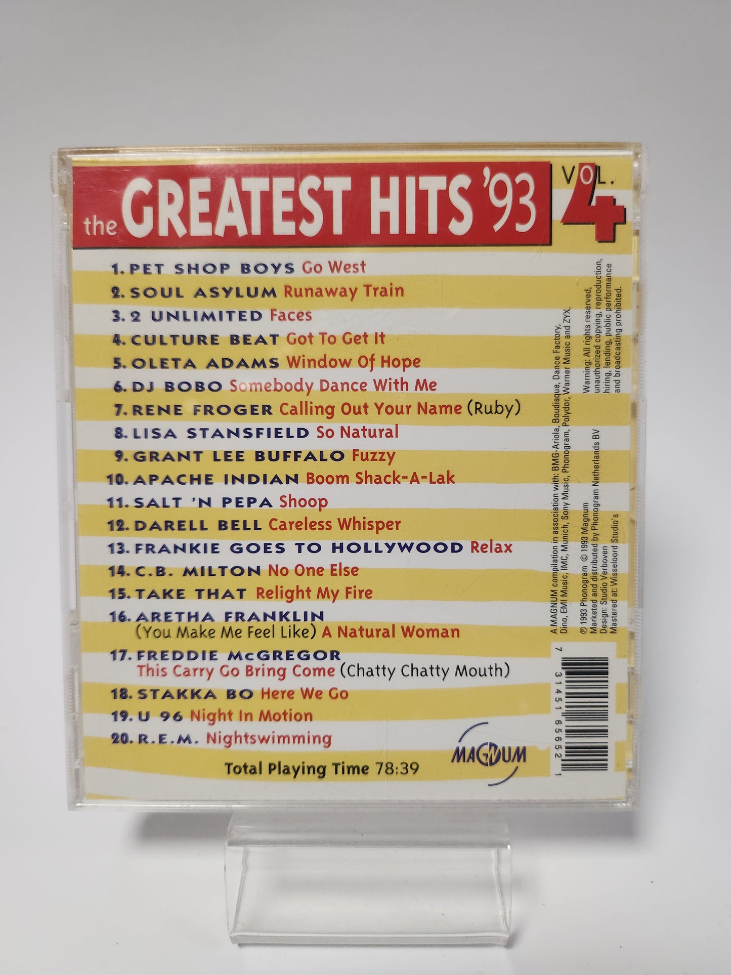 Greatest Hits '93 Volume 4 CD