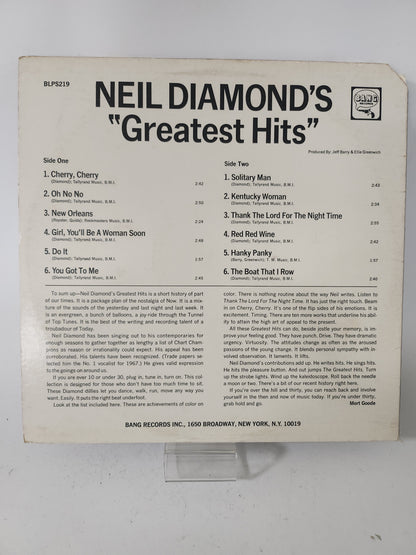 Greatest Hits: Neil Diamond LP Vinyl