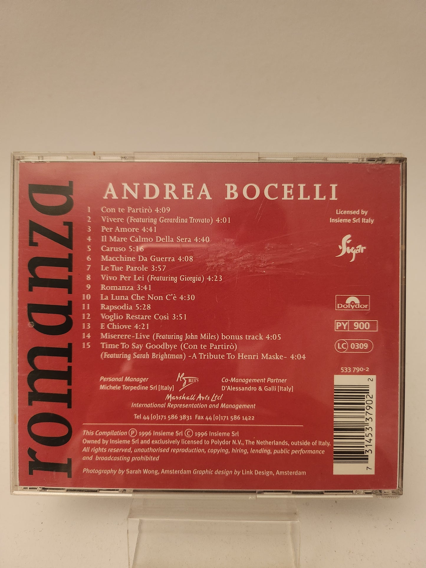 Andrea Bocelli: Romanza CD