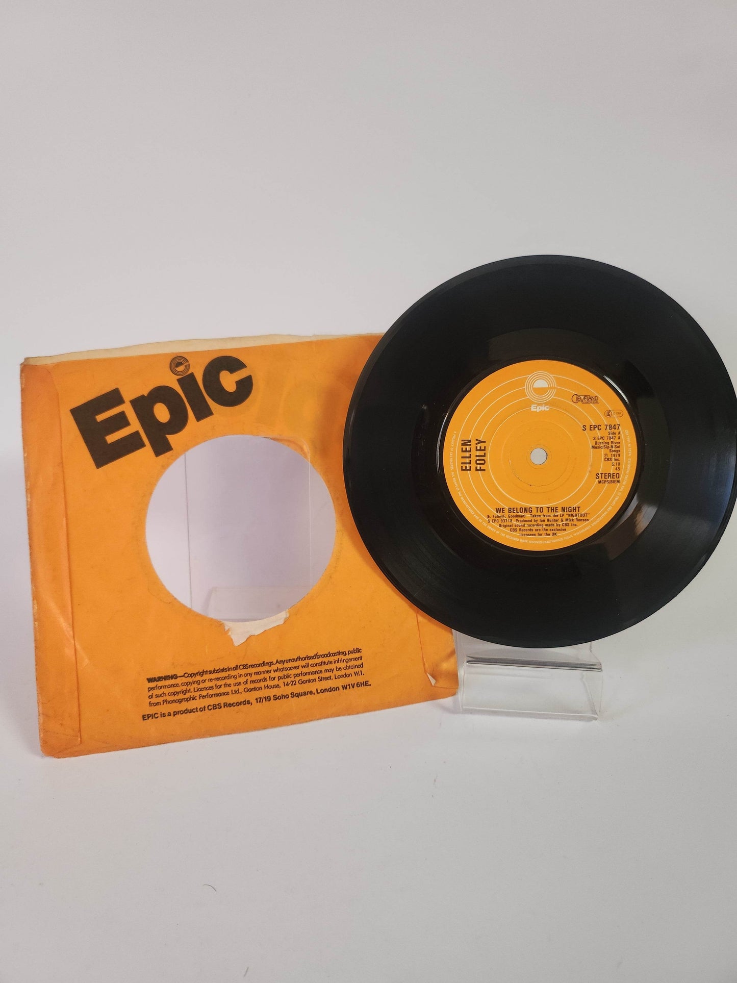 Ellen Foley: We belong to the Night Single Vinyl - Feniks Gameshop