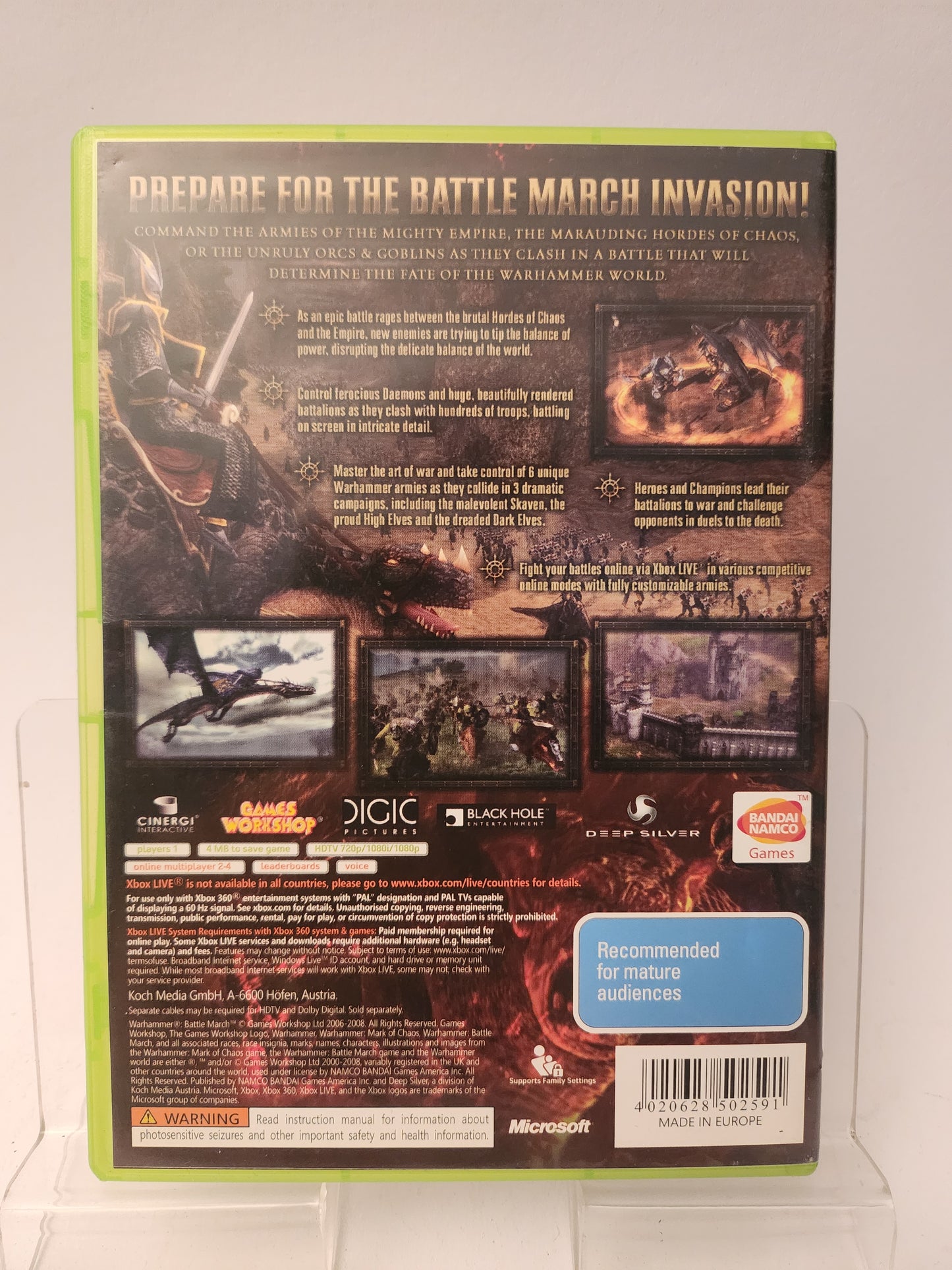 Warhammer Battle March Australian Editie Xbox 360