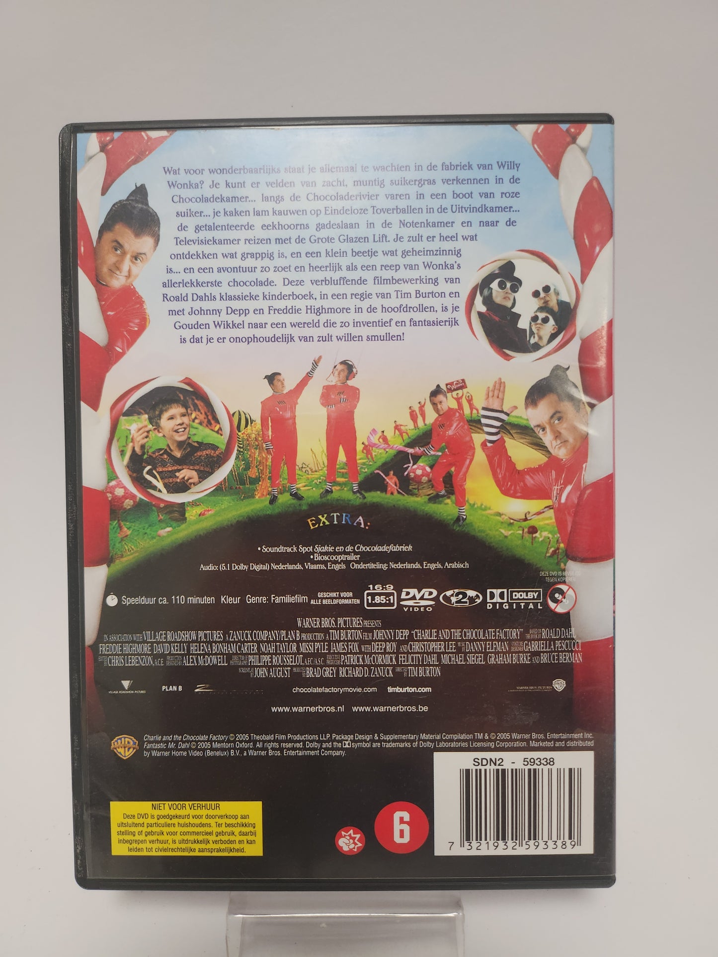 Sjakie en de Chocoladefabriek DVD Kids