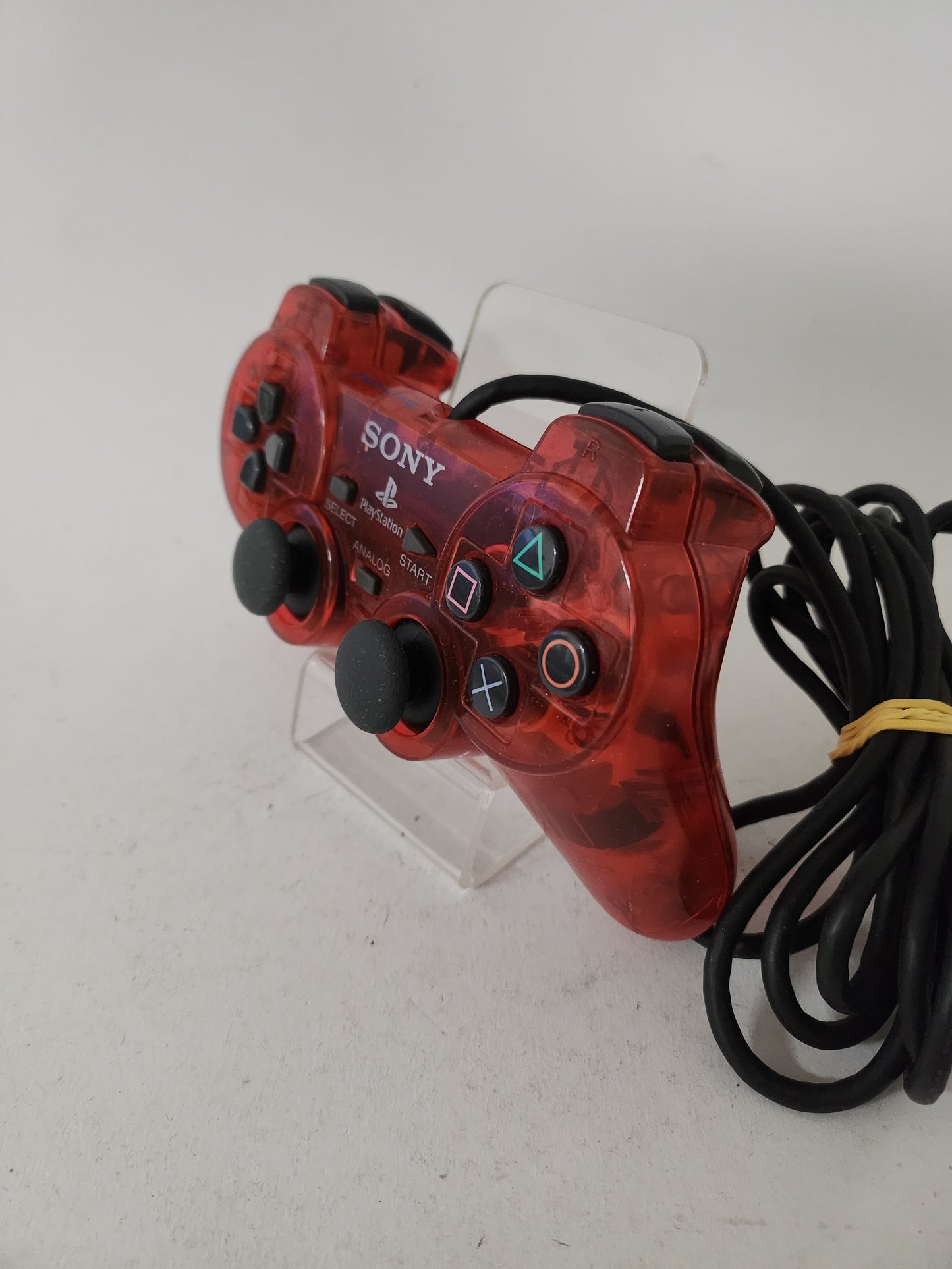 Transparant Rode Controller Playstation 2