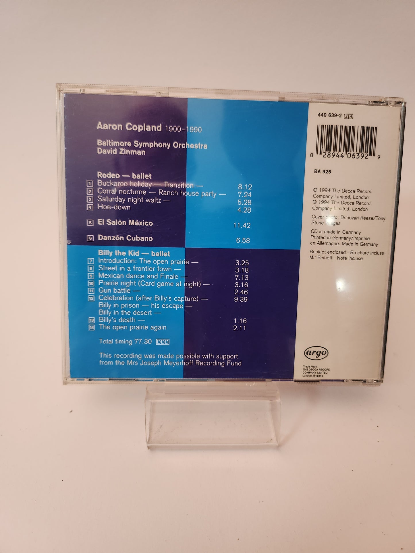 Copland: Rodeo CD