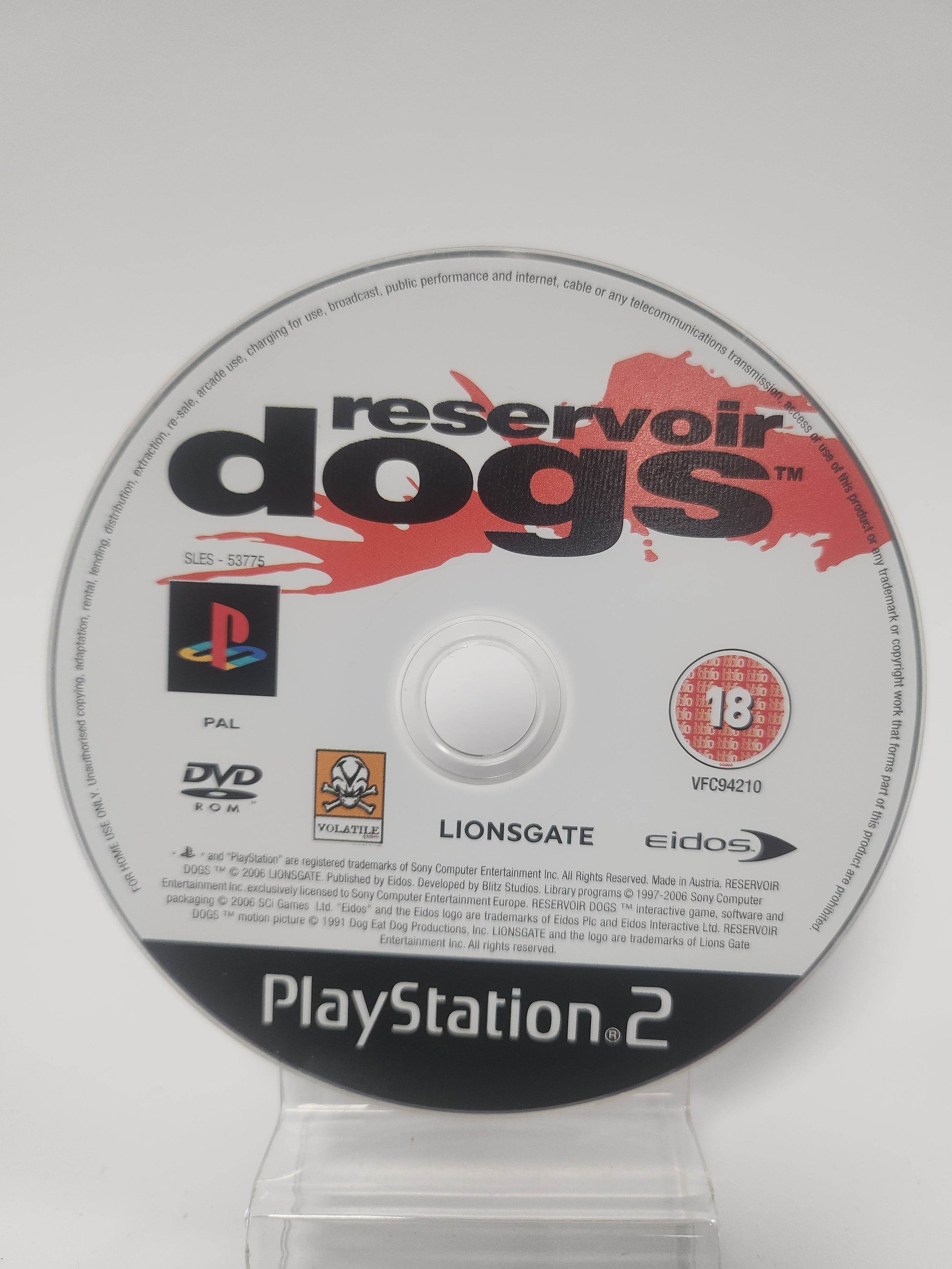 Reservoir Dogs (Disc Only) PlayStation 2 - Feniks Gameshop