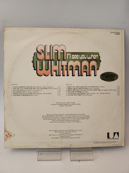 I'll See You When: Slim Whitman LP Vinyl