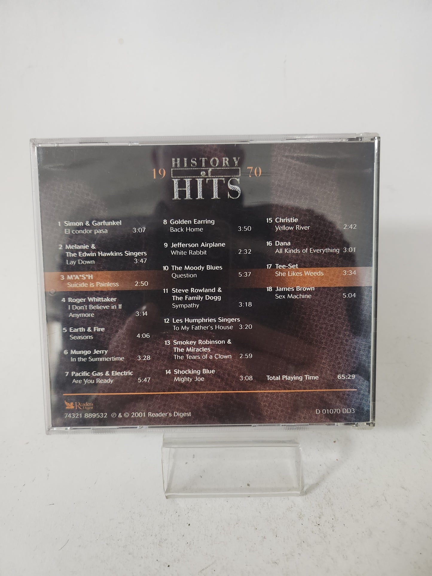 History of Hits 1970 CD