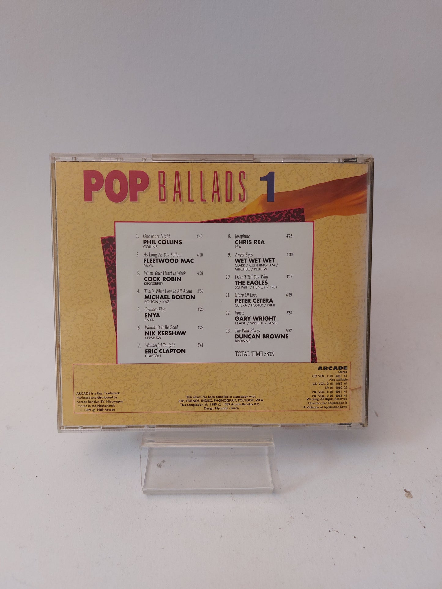 Pop Ballads Volume 1 CD