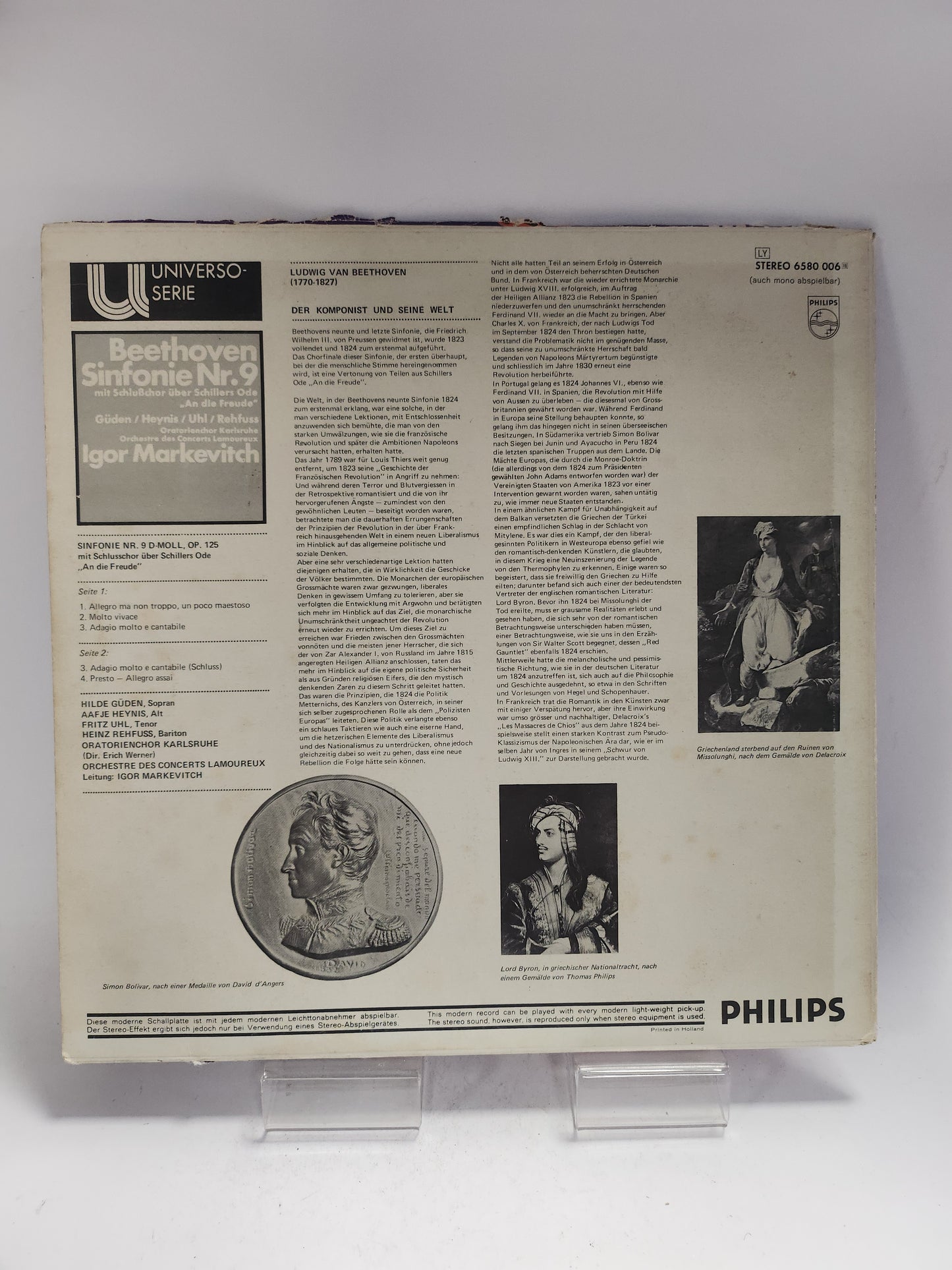 Igor Markevitch: Beethoven Sinfonie Nr 9 LP Vinyl