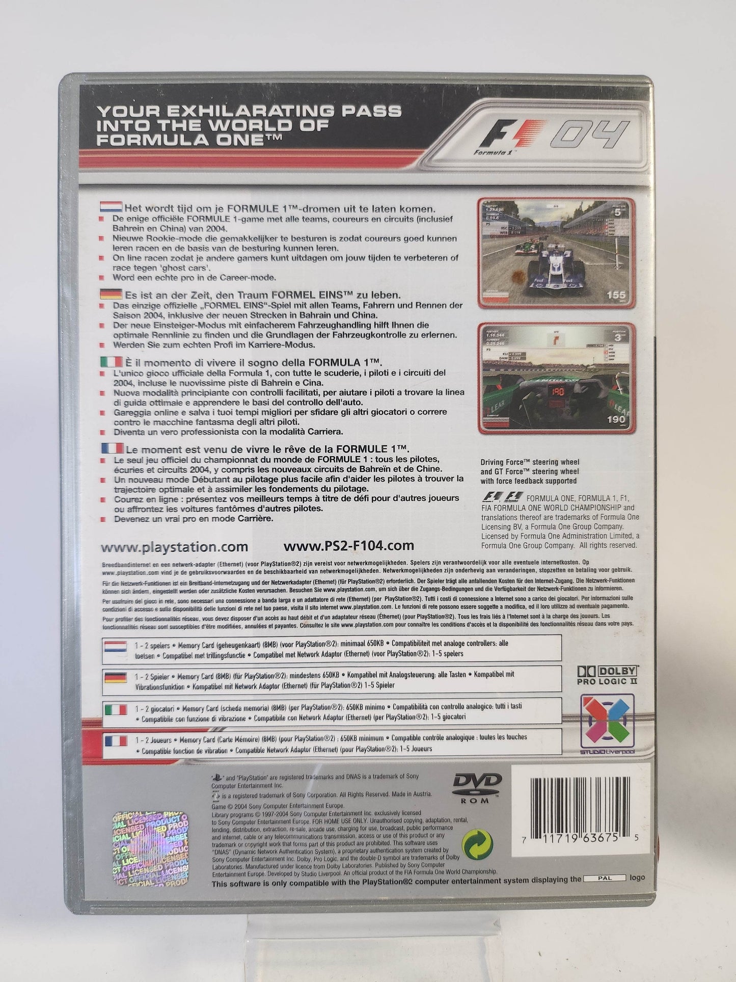 Formula One 04 Platinum (No Book) PlayStation 2 - Feniks Gameshop