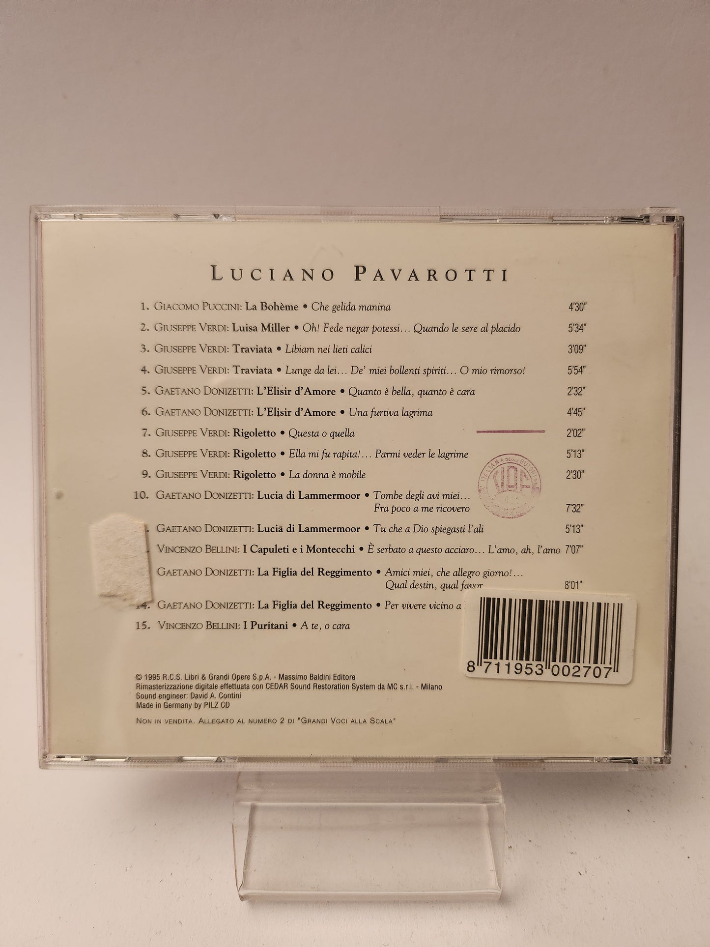 Grandi Voci alla Scala: Luciano Pavarotti CD