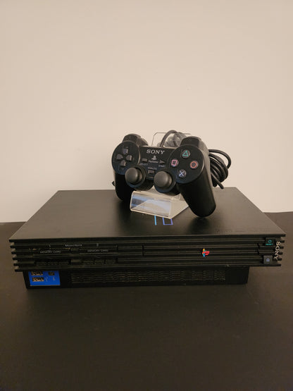 Zwarte Phat Playstation 2 (SCPH-39004) + Orginele Controller