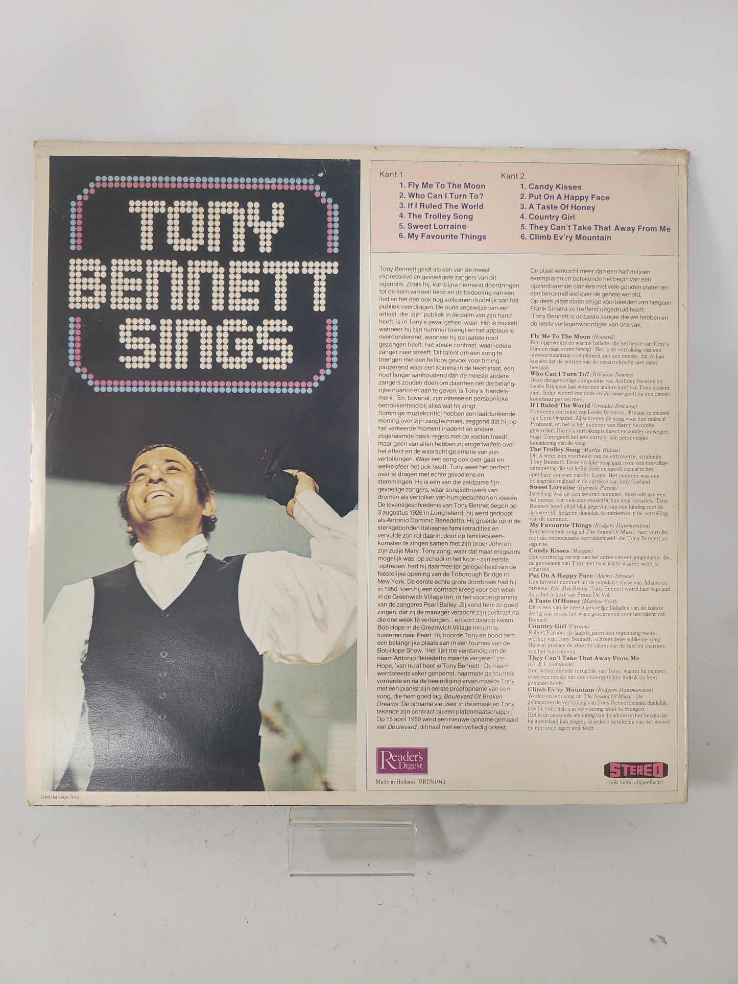 Tony Bennett Sings LP Vinyl