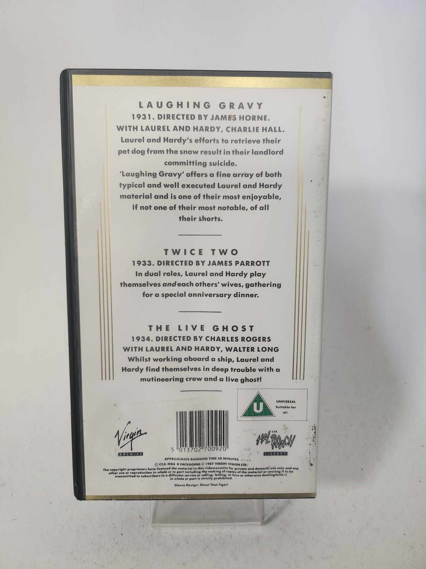 Laurel & Hardy 3 delen op 1 VHS