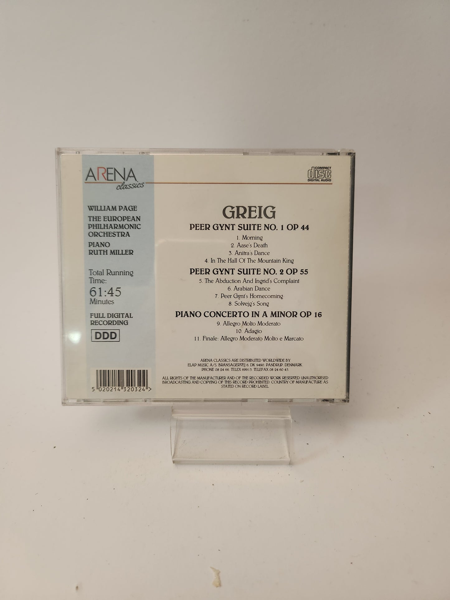 Greig: Peer Gynt Suite No 1 & No 2 CD