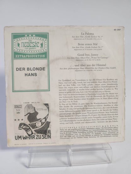 Hans Albers: Der Blonde Hans Single Vinyl - Feniks Gameshop