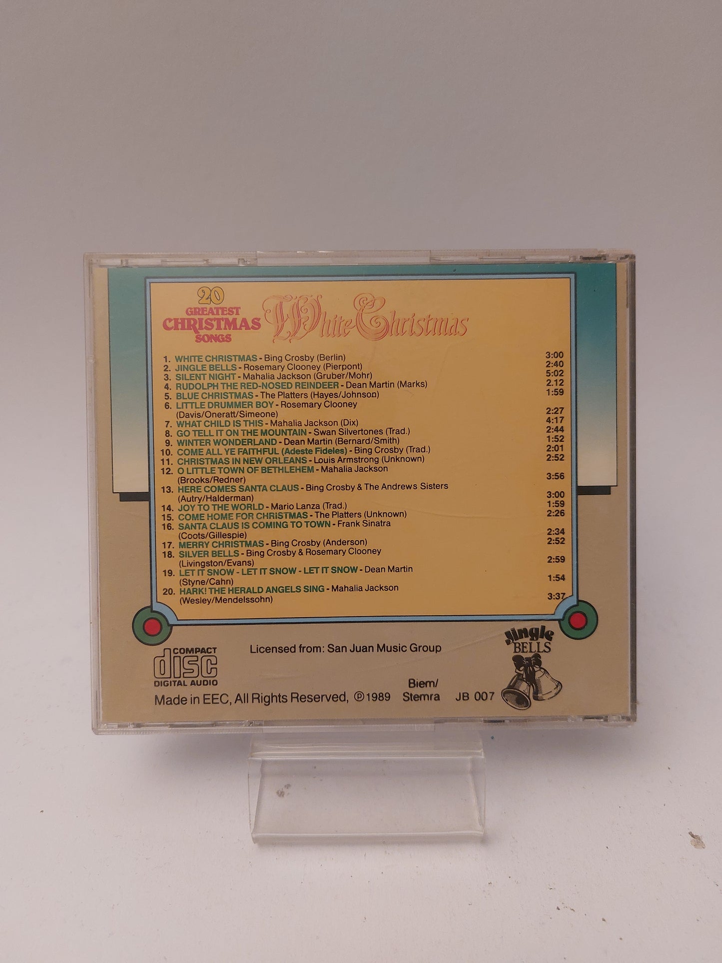 White Christmas: 20 Greatest Christmas Songs CD