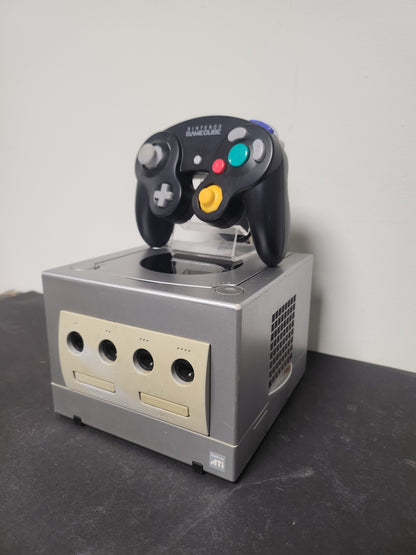 Nintendo GameCube Zilver + Originele Zwarte Controller