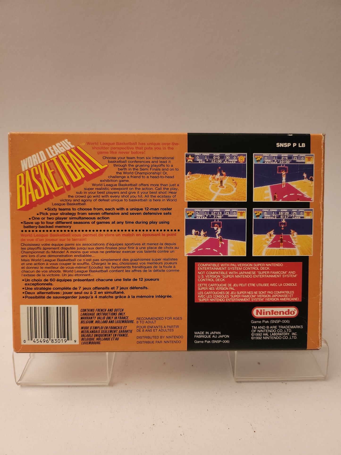 World League Basketball Boxed SNES