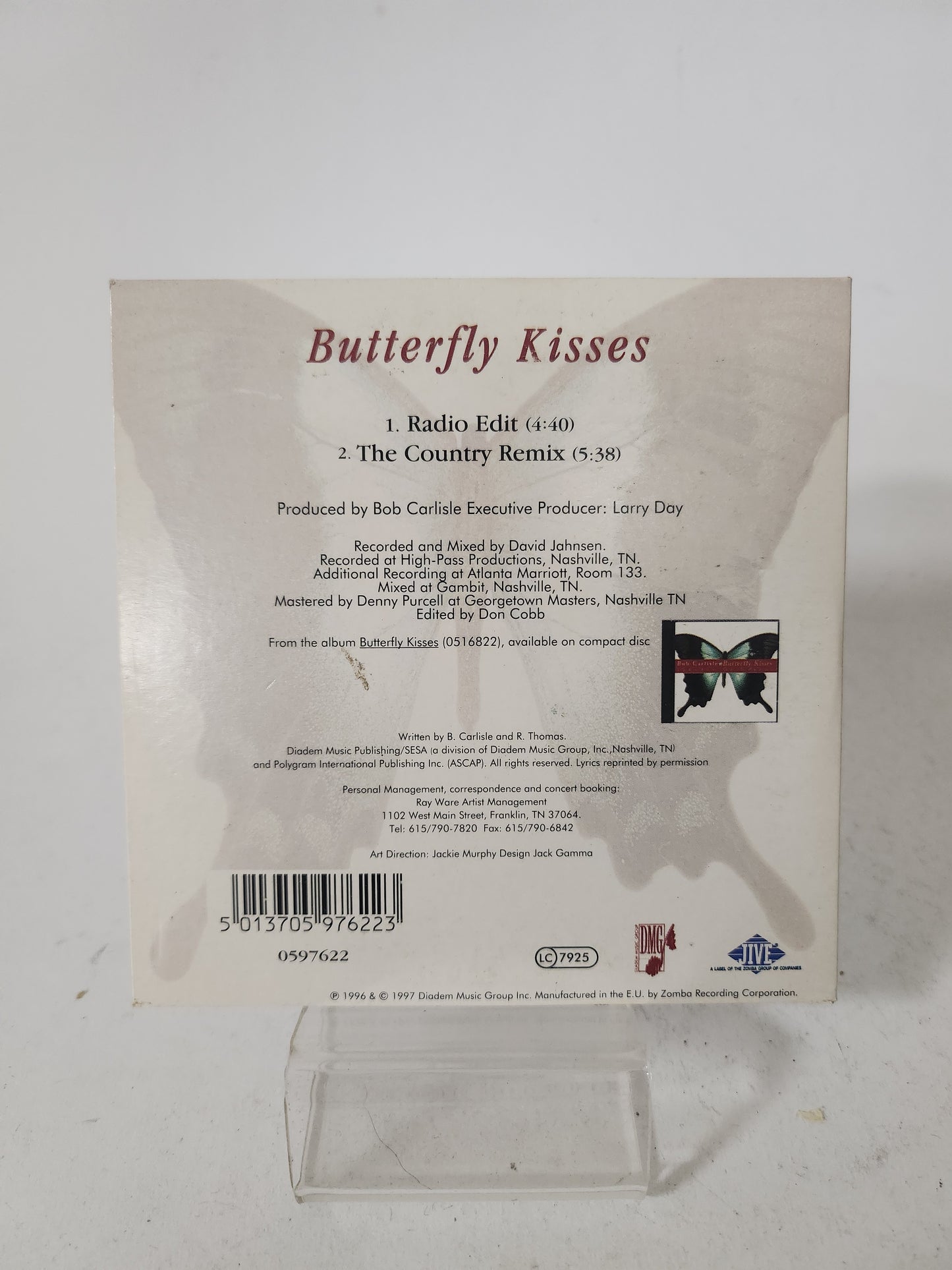 Bob Carlisle: Butterfly Kisses CD Single