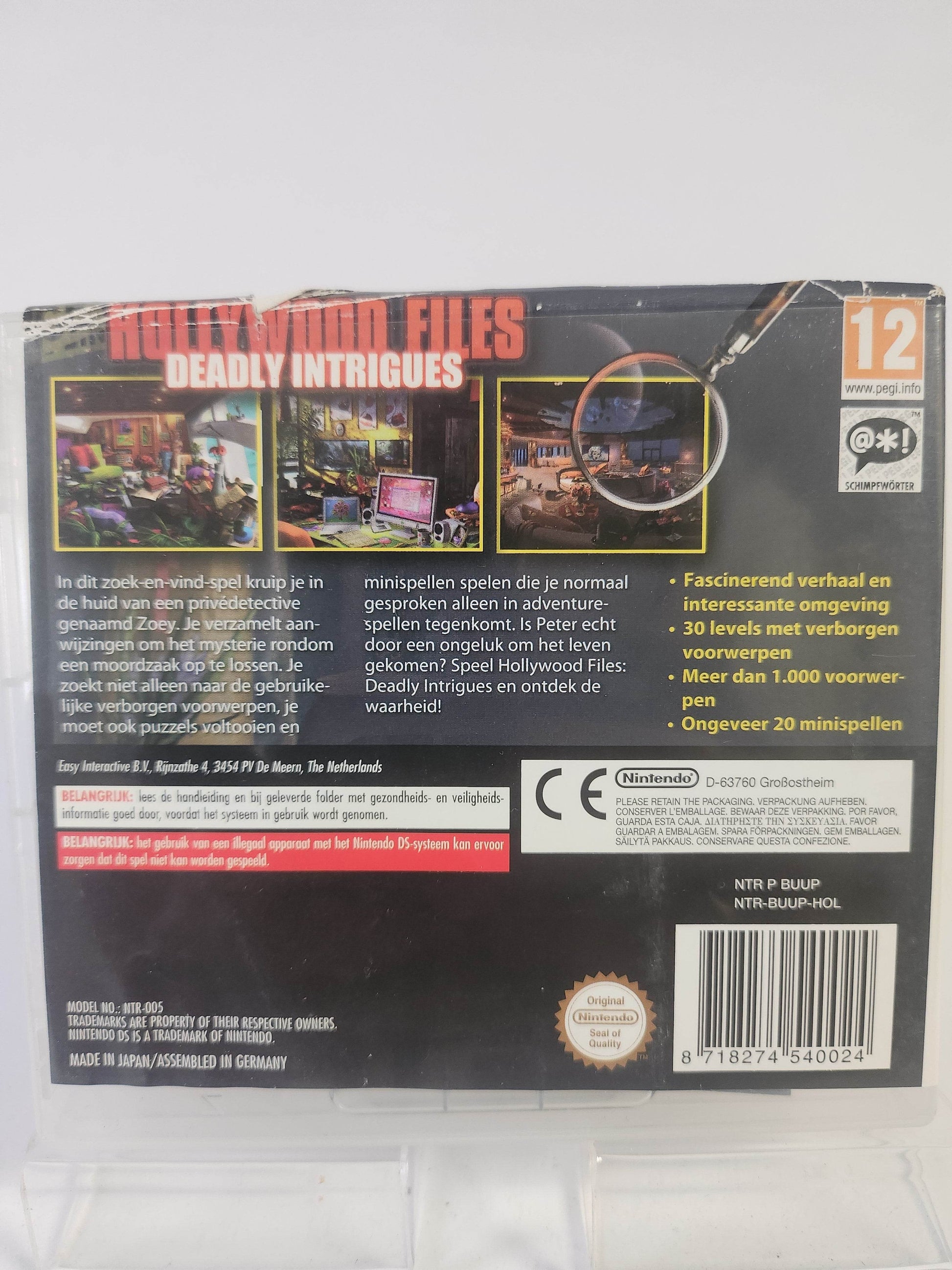 Hollywood Files Deadly Intrigues Nintendo DS - Feniks Gameshop