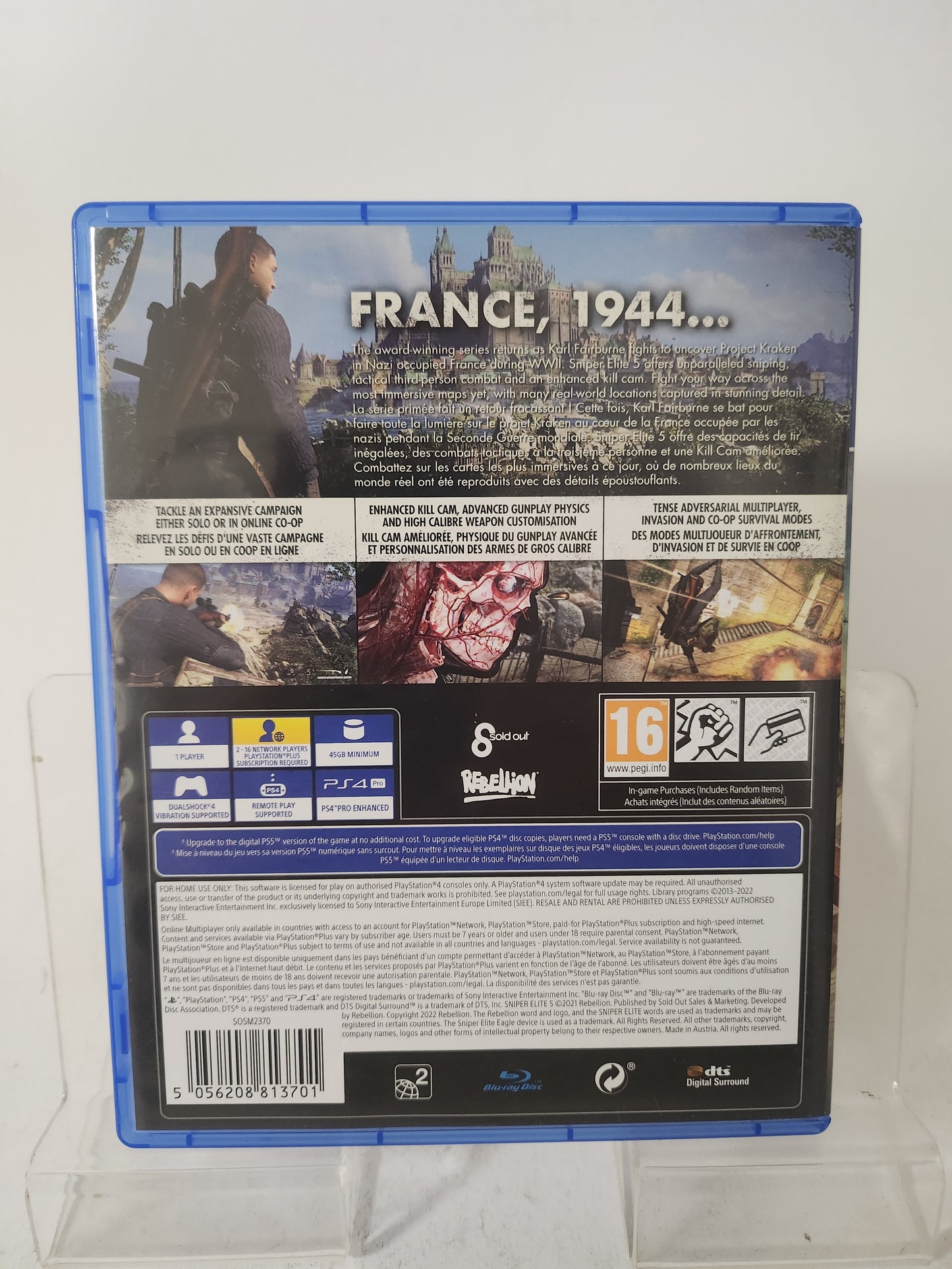 Sniper Elite 5 (No Book) PlayStation 4