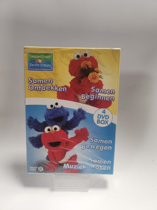 Sesamstraat: Eerste Stapjes geseald 4 Disc Dvd Kids