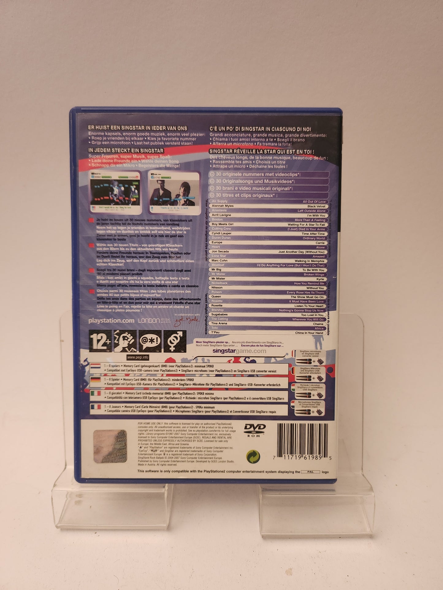 Singstar Rock Ballads Playstation 2